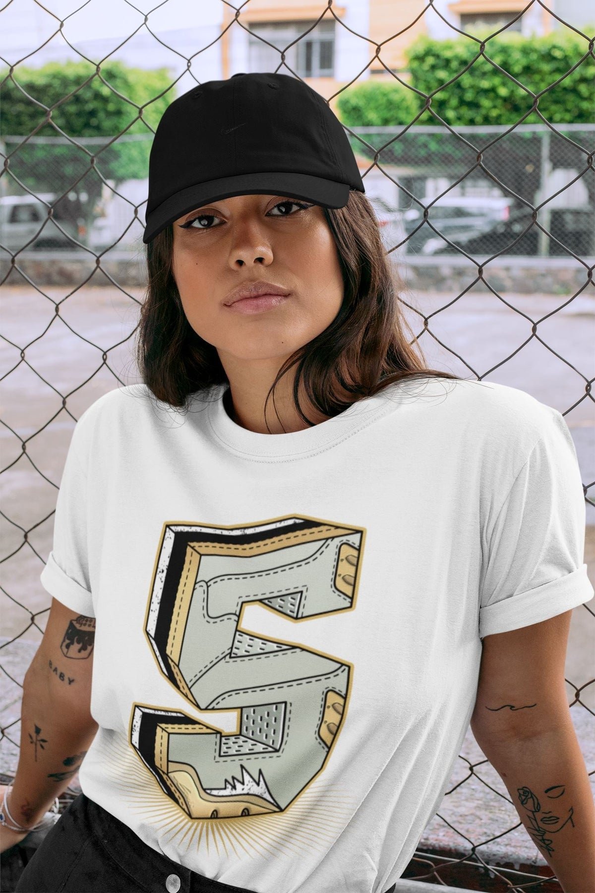 Jordan 5 Jade Horizon Sneaker Matching T-Shirt Five Statue Sneaker Tees Jordan 5 Jade Horizon Sneaker Release Tees Crew Neck Tees