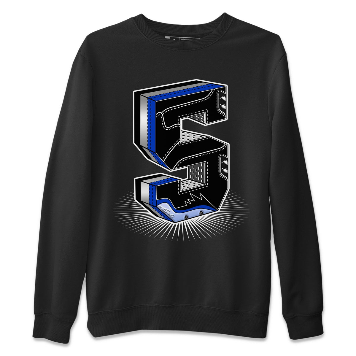 Jordan 5 Racer Blue Sneaker Matching T-Shirt Five Statue Sneaker Tees Jordan 5 Racer Blue Sneaker Release Tees Crew Neck Tees