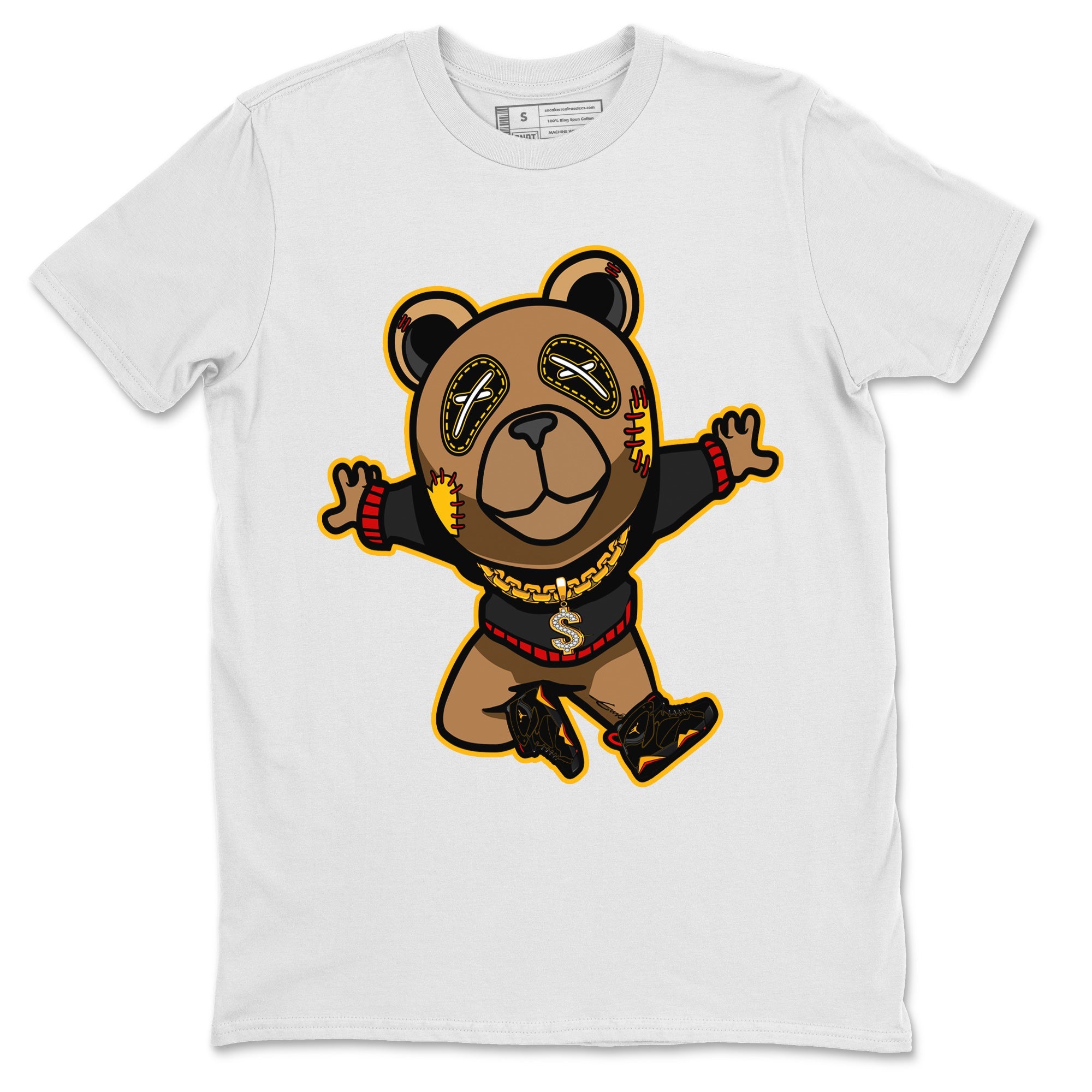 Jordan 7 Citrus Shirt To Match Jordans Flying Bear Sneaker Tees Jordan 7 Citrus Drip Gear Zone Sneaker Matching Clothing Unisex Shirts