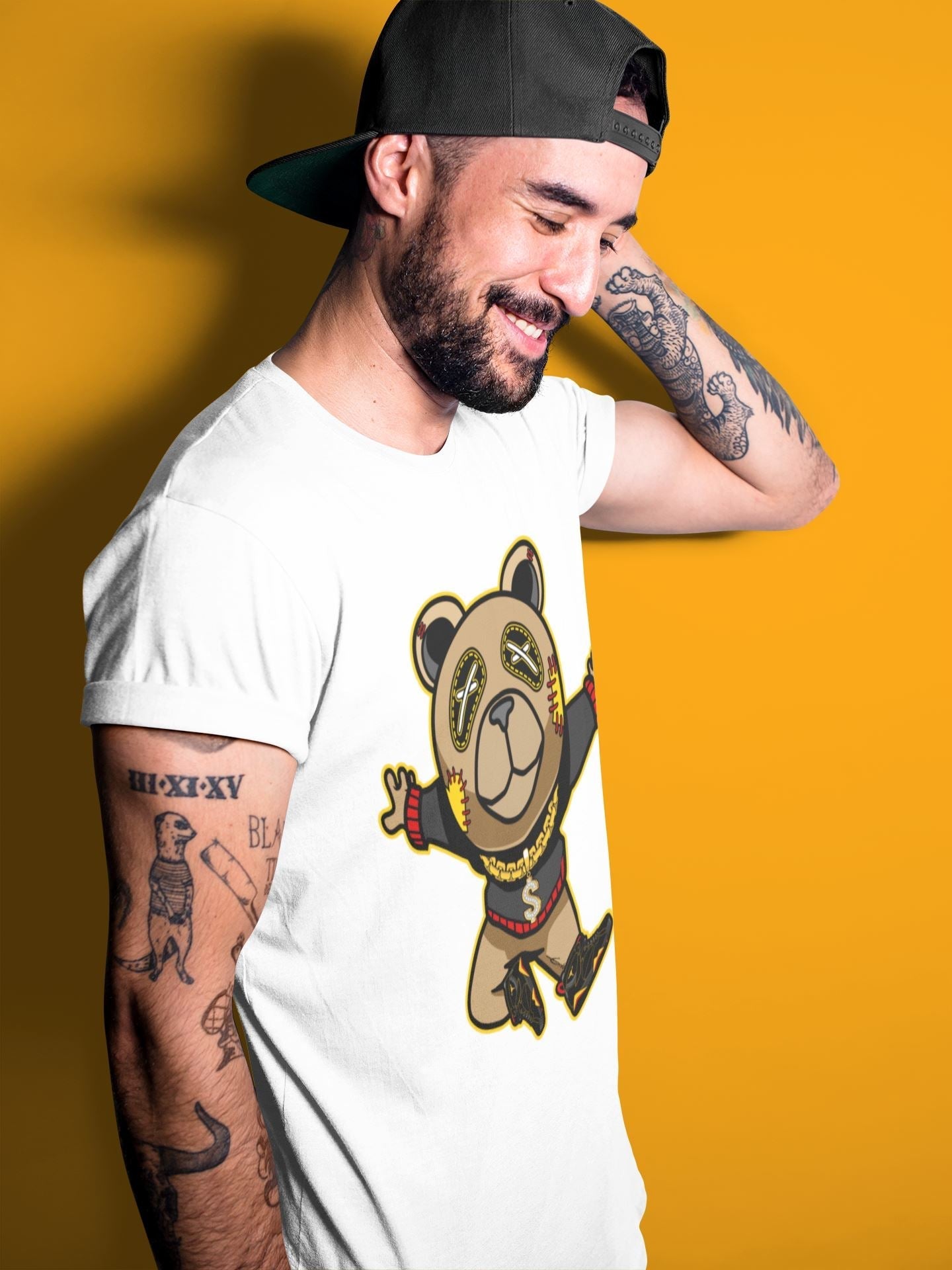 Jordan 7 Citrus Shirt To Match Jordans Flying Bear Sneaker Tees Jordan 7 Citrus Drip Gear Zone Sneaker Matching Clothing Unisex Shirts