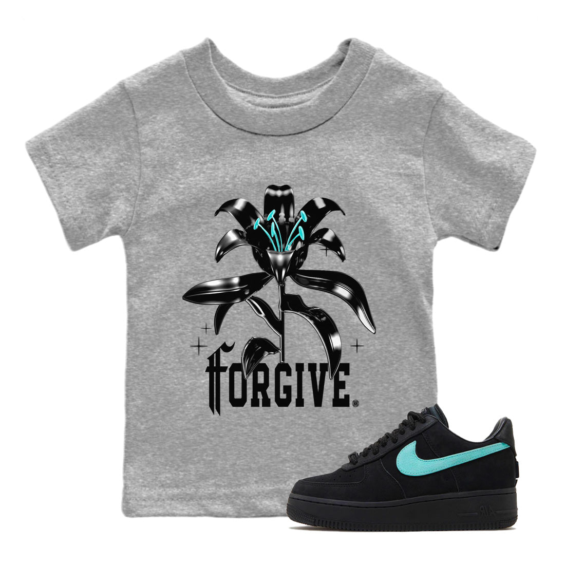 Air Force 1 Tiffany Forgive Baby and Kids Sneaker Tees Air Force 1 Low x Tiffany & Co Kids Sneaker Tees Size Chart