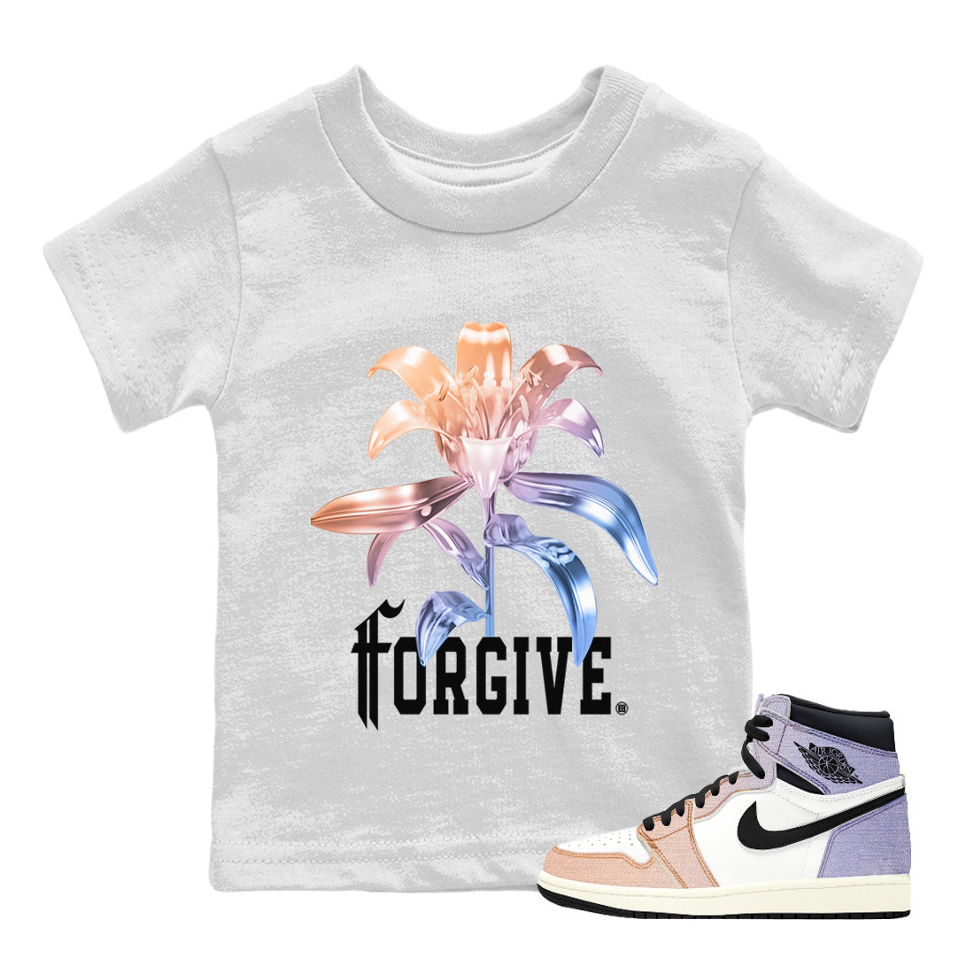 Air Jordan 1 Skyline Sneaker Tees Drip Gear Zone Forgive Sneaker Tees Air Jordan 1 High OG Skyline Shirt Kids Shirts White 1