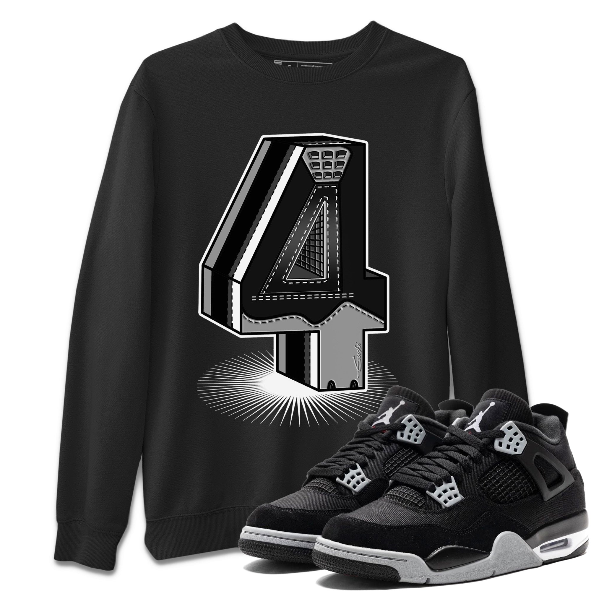 Jordan 4 Black Canvas Shirt To Match Jordans Four Statue Sneaker Tees Jordan 4 Black Canvas Drip Gear Zone Sneaker Matching Clothing Unisex Shirts