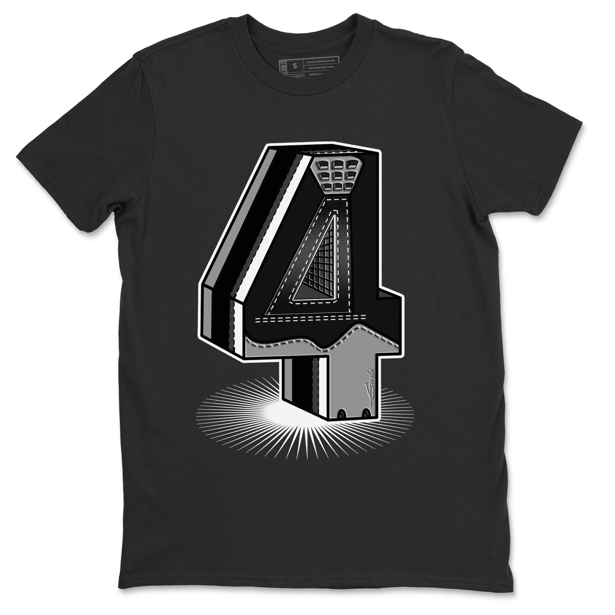 Jordan 4 Black Canvas Shirt To Match Jordans Four Statue Sneaker Tees Jordan 4 Black Canvas Drip Gear Zone Sneaker Matching Clothing Unisex Shirts