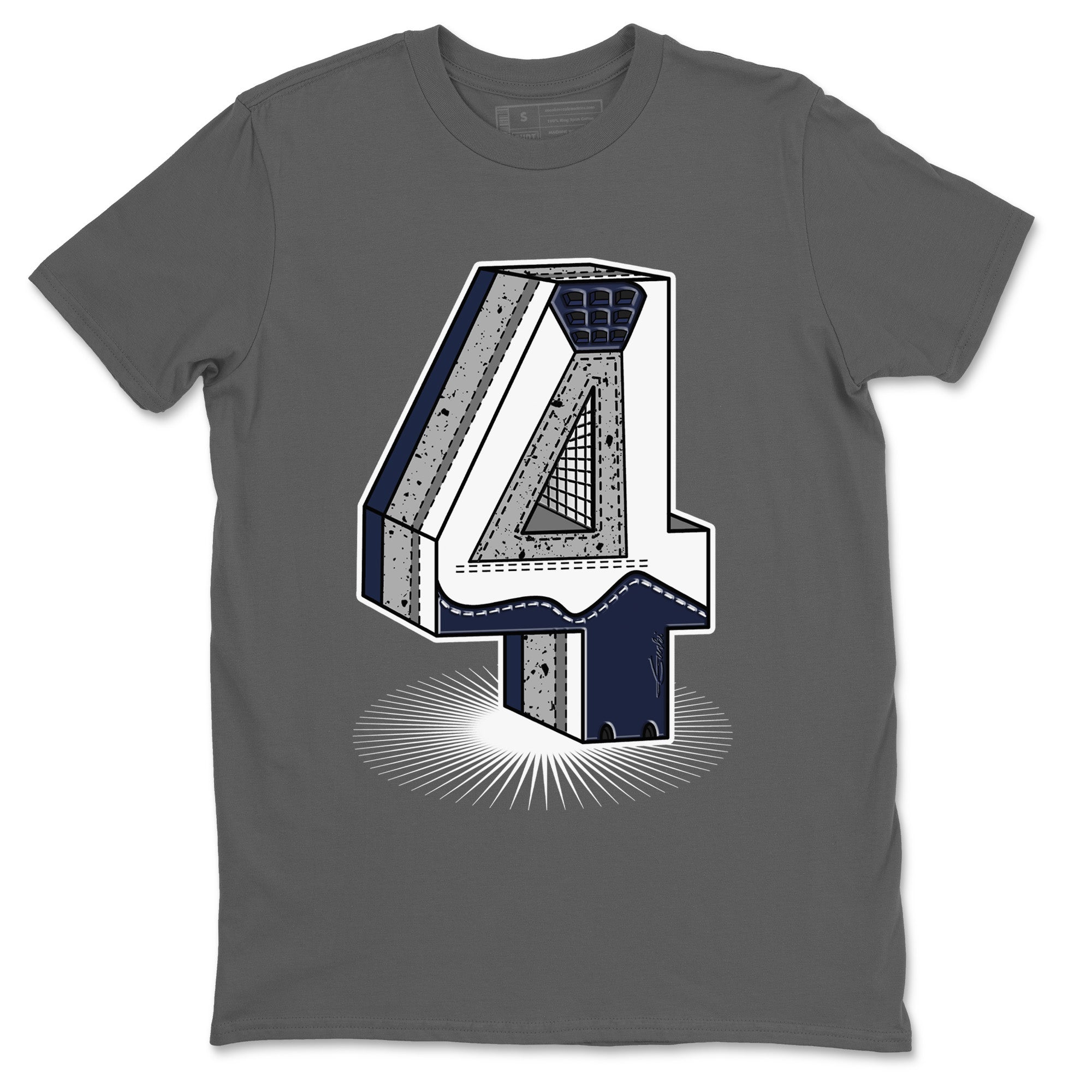 Jordan 4 Midnight Navy Shirt To Match Jordans Four Statue Sneaker Tees Jordan 4 Midnight Navy Drip Gear Zone Sneaker Matching Clothing Unisex Shirts