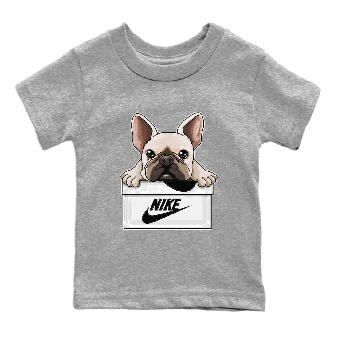 Air Jordan 1 Black White Shirt To Match Jordans French Bulldog Sneaker Tees Air Jordan 1 Black White Drip Gear Zone Sneaker Matching Clothing Kids Shirts