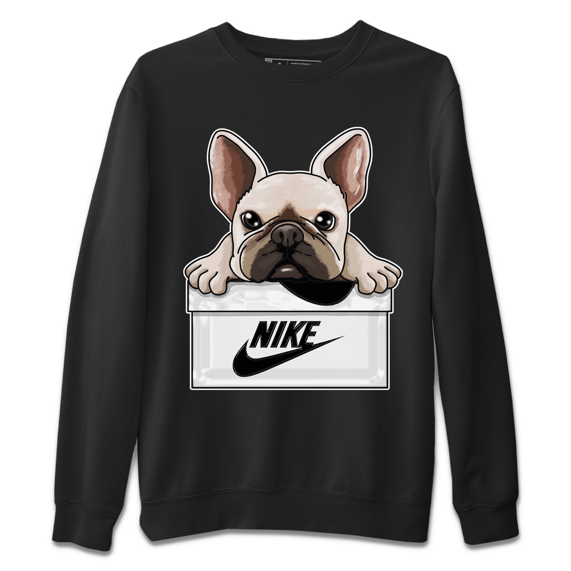 Air Jordan 1 Black White Shirt To Match Jordans French Bulldog Sneaker Tees Air Jordan 1 Black White Drip Gear Zone Sneaker Matching Clothing Unisex Shirts