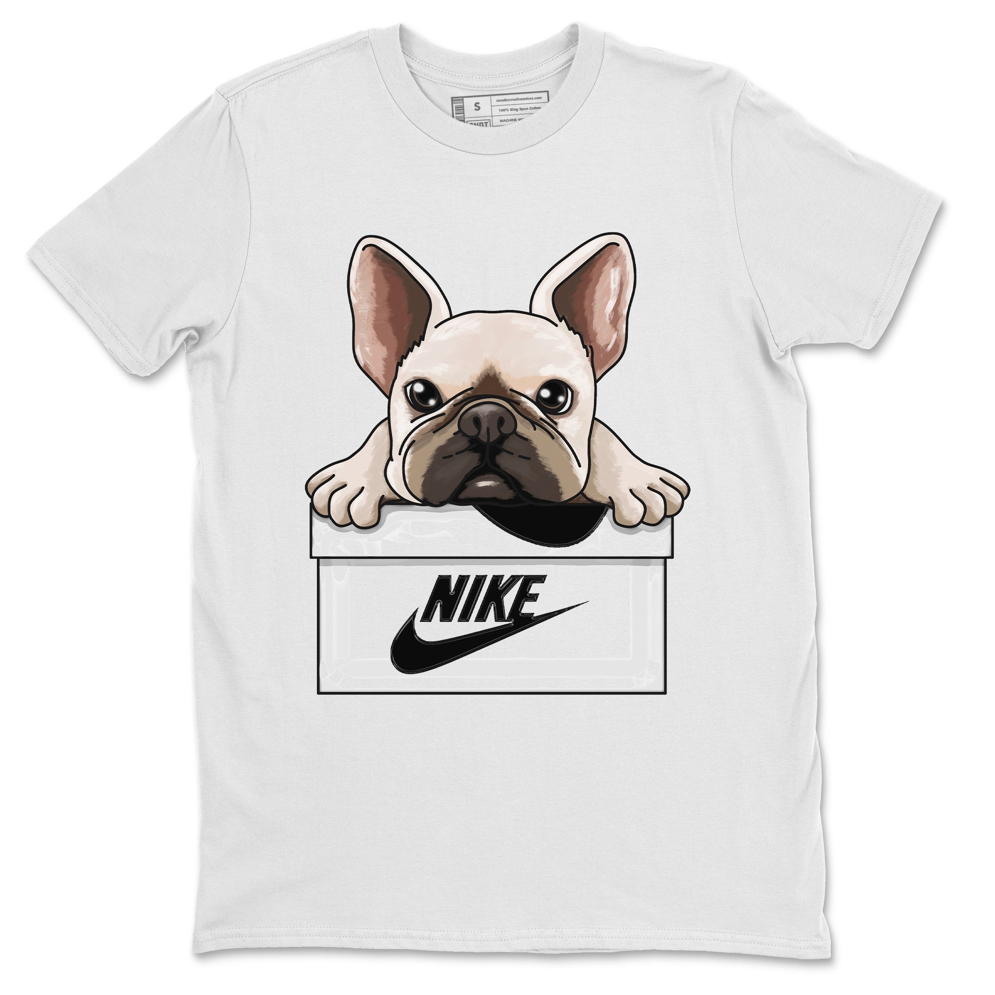 Air Jordan 1 Black White Shirt To Match Jordans French Bulldog Sneaker Tees Air Jordan 1 Black White Drip Gear Zone Sneaker Matching Clothing Unisex Shirts