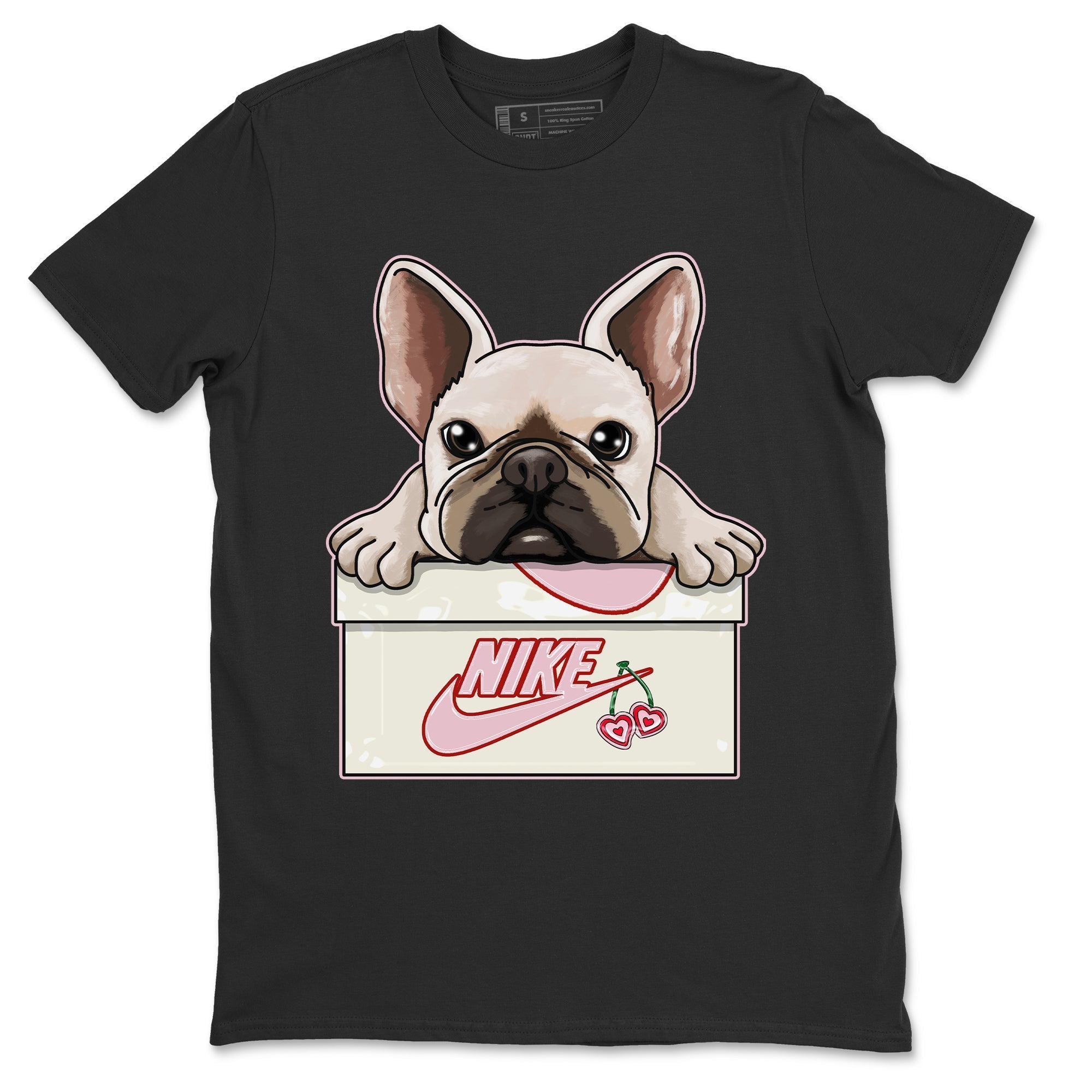 Air Force 1 Valentines Day Sneaker Match Tees French Bulldog Sneaker Tees Air Force 1 Valentines Day Jordan to match sneaker T-Shirt Crew Neck Shirts