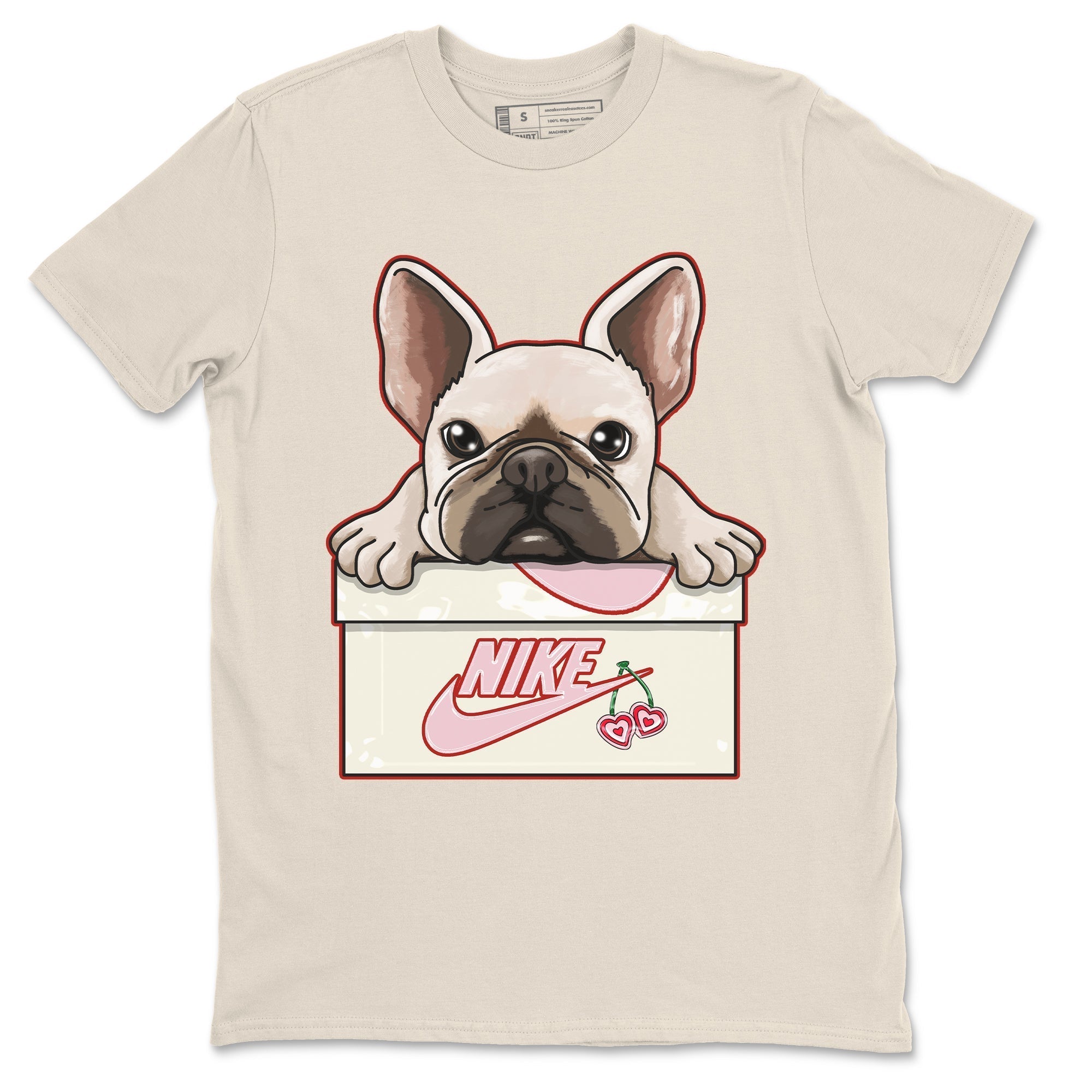 Air Force 1 Valentines Day Sneaker Match Tees French Bulldog Sneaker Tees Air Force 1 Valentines Day Jordan to match sneaker T-Shirt Crew Neck Shirts