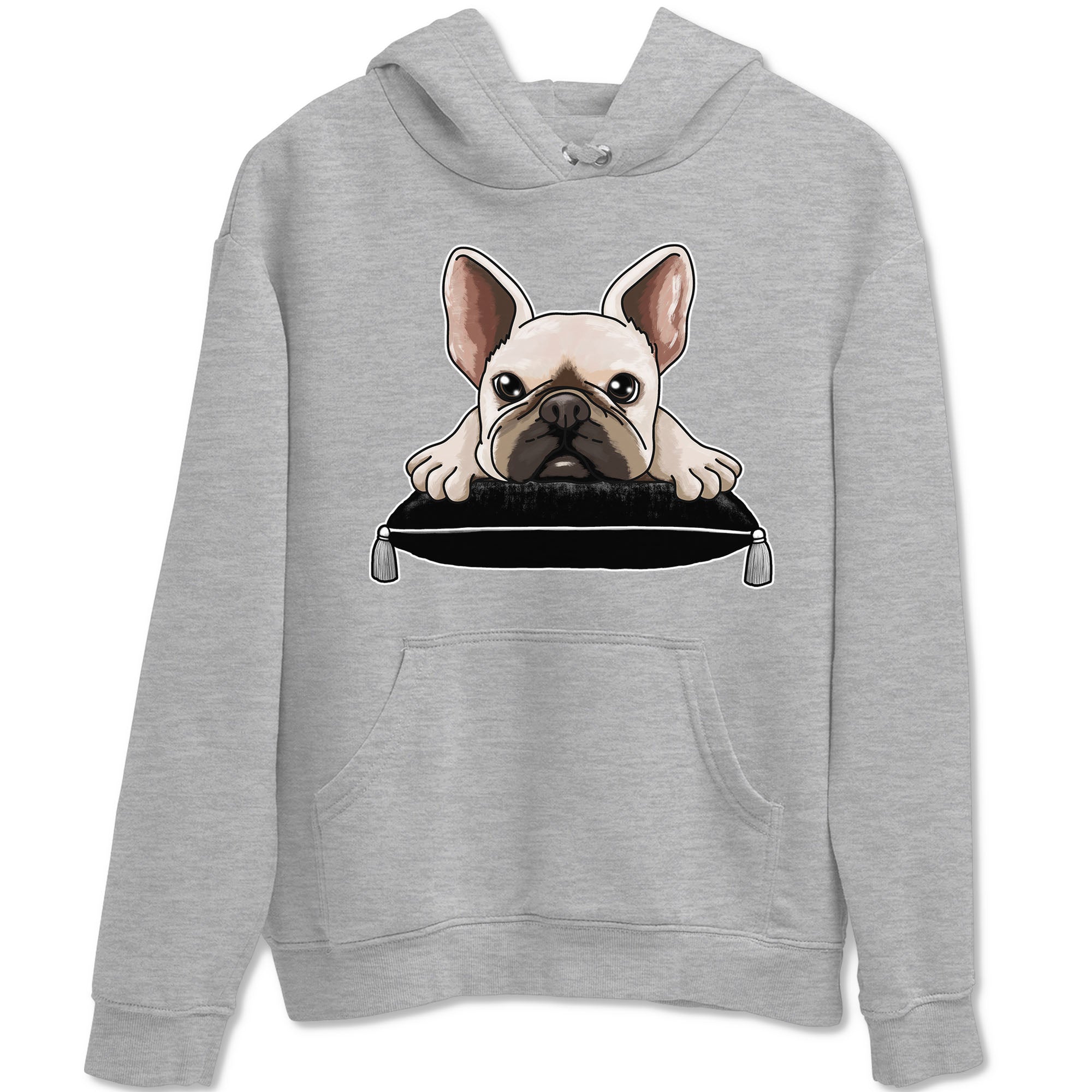 1s Black White shirt to match jordans French Bulldog sneaker tees Air Jordan 1 Black White Drip Gear Zone unisex cotton Heather Grey 2 crew neck shirt