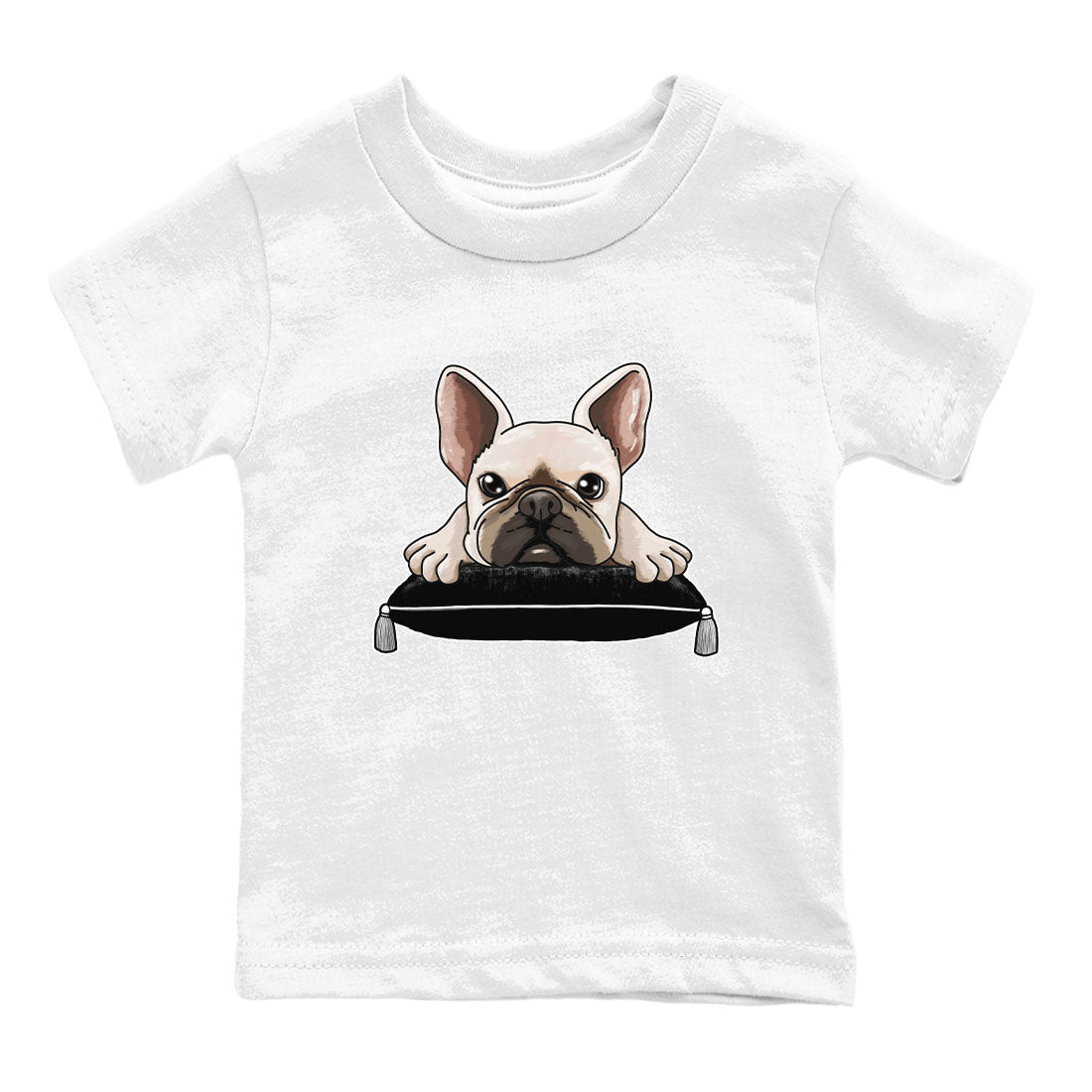 1s Black White shirt to match jordans French Bulldog sneaker tees Air Jordan 1 Black White Drip Gear Zone baby toddler White 2 cotton Shirt