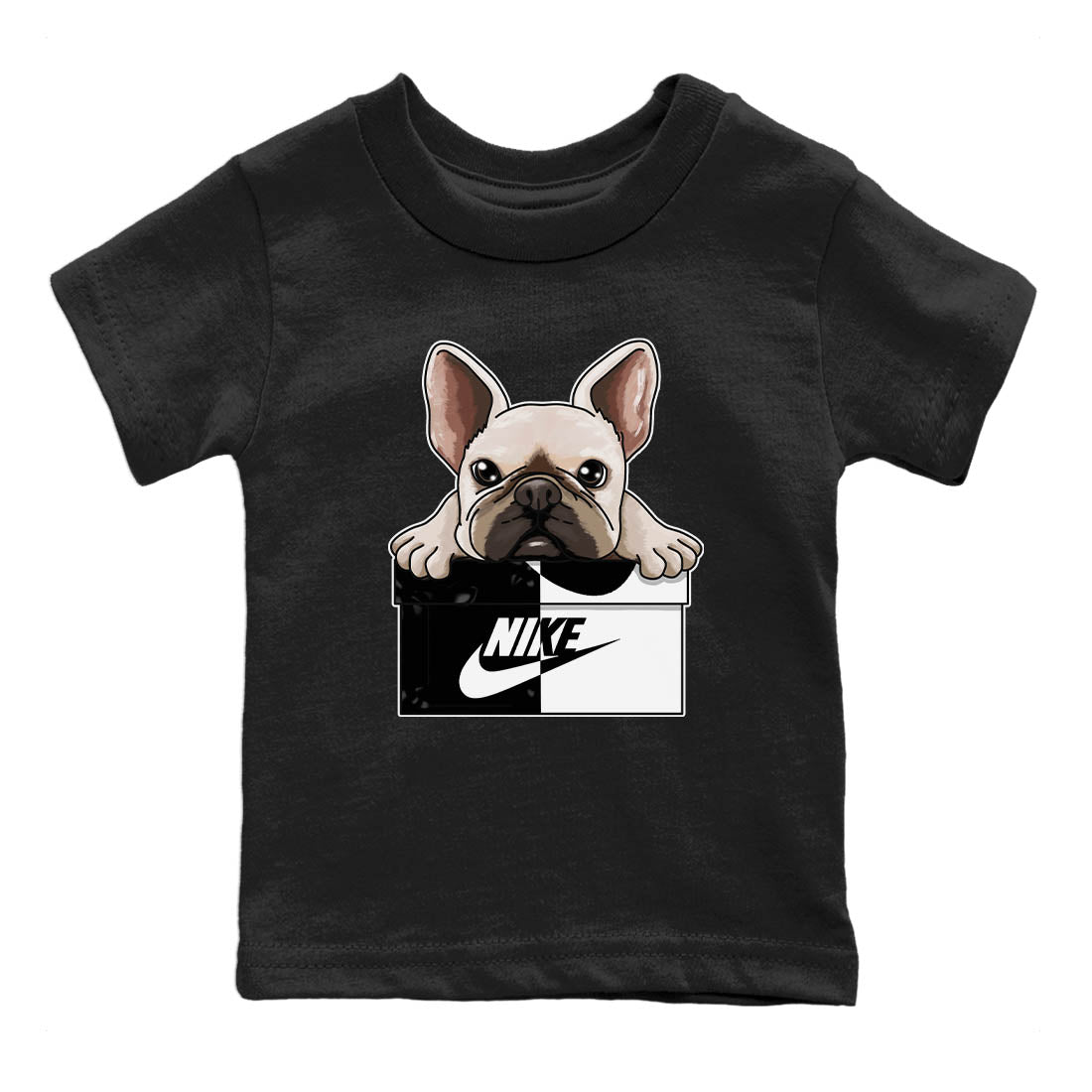 Jordan 1 Homage Sneaker Matching T-Shirt French Bulldog Sneaker Tees Jordan 1 Homage Sneaker Release Tees Kids Shirts