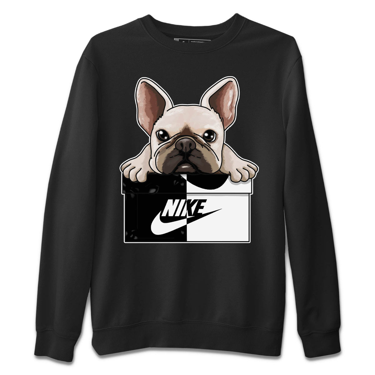 Jordan 1 Homage Sneaker Matching T-Shirt French Bulldog Sneaker Tees Jordan 1 Homage Sneaker Release Tees Crew Neck Tees