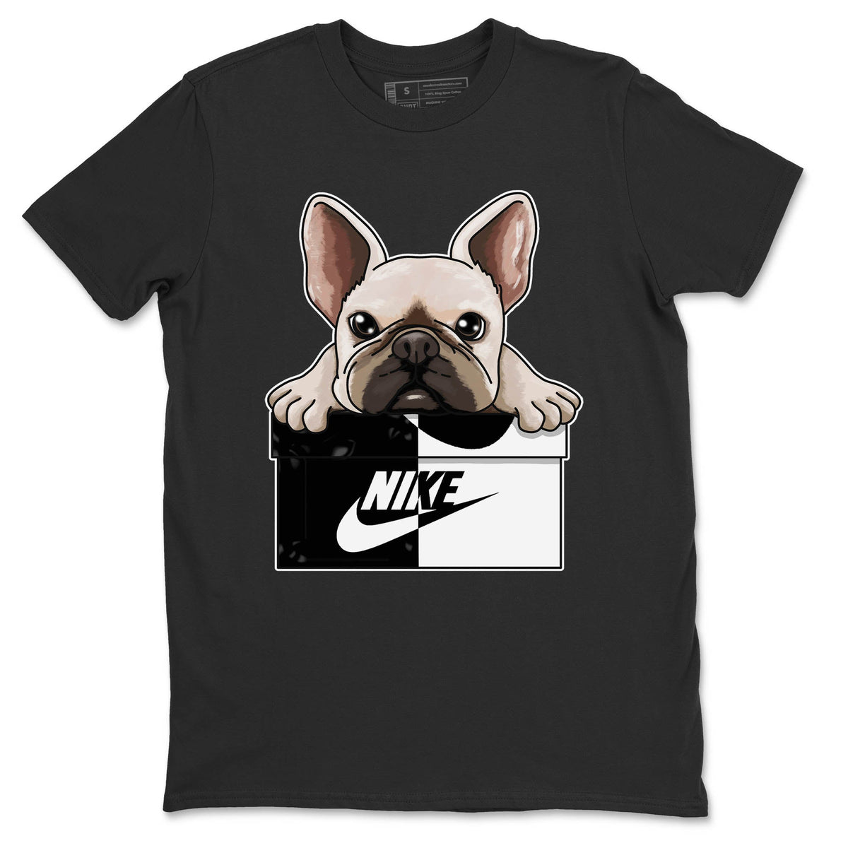 Jordan 1 Homage Sneaker Matching T-Shirt French Bulldog Sneaker Tees Jordan 1 Homage Sneaker Release Tees Crew Neck Tees