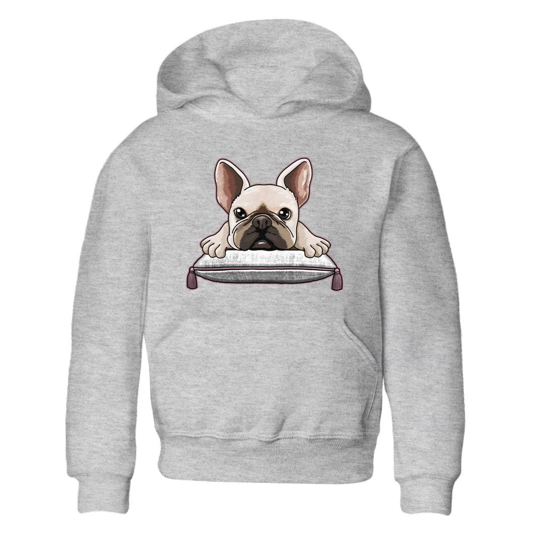 Air Jordan 1 Mauve shirt to match jordans French Bulldog sneaker tees AJ1 Mauve Drip Gear Zone Sneaker Matching Clothing Brand Baby Toddler Heather Grey 2 T-Shirt