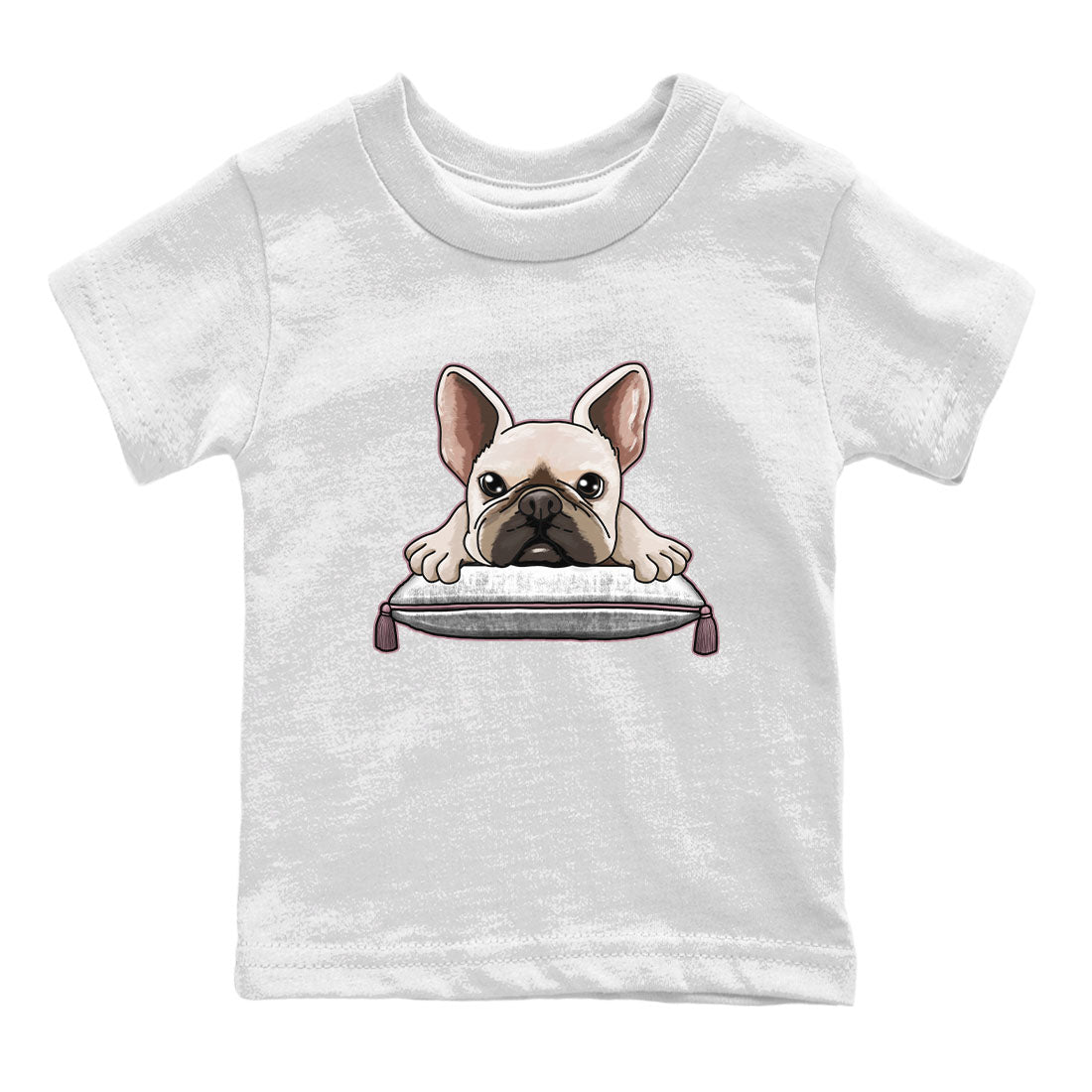 Air Jordan 1 Mauve shirt to match jordans French Bulldog sneaker tees AJ1 Mauve Drip Gear Zone Sneaker Matching Clothing Brand Baby Toddler White 2 T-Shirt