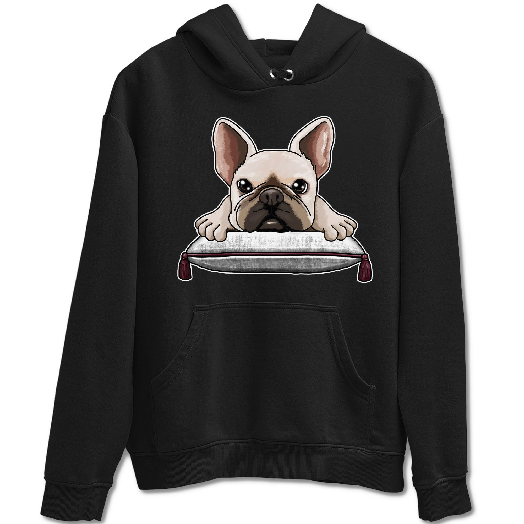 AJ1 Metalic Burgundy shirt to match jordans French Bulldog sneaker tees Air Jordan 1 Metalic Burgundy Drip Gear Zone unisex cotton Black 2 crew neck shirt