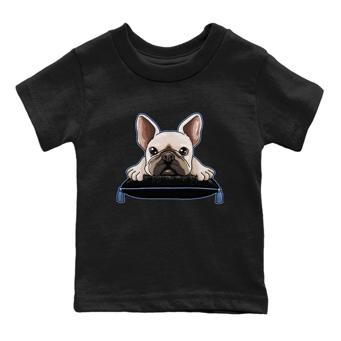 Air Jordan 1 Retro High OG University Blue shirt to match jordans French Bulldog Streetwear Sneaker Shirt Air Jordan 1 UNC Toe Drip Gear Zone Sneaker Matching Clothing Baby Toddler Black 2 T-Shirt