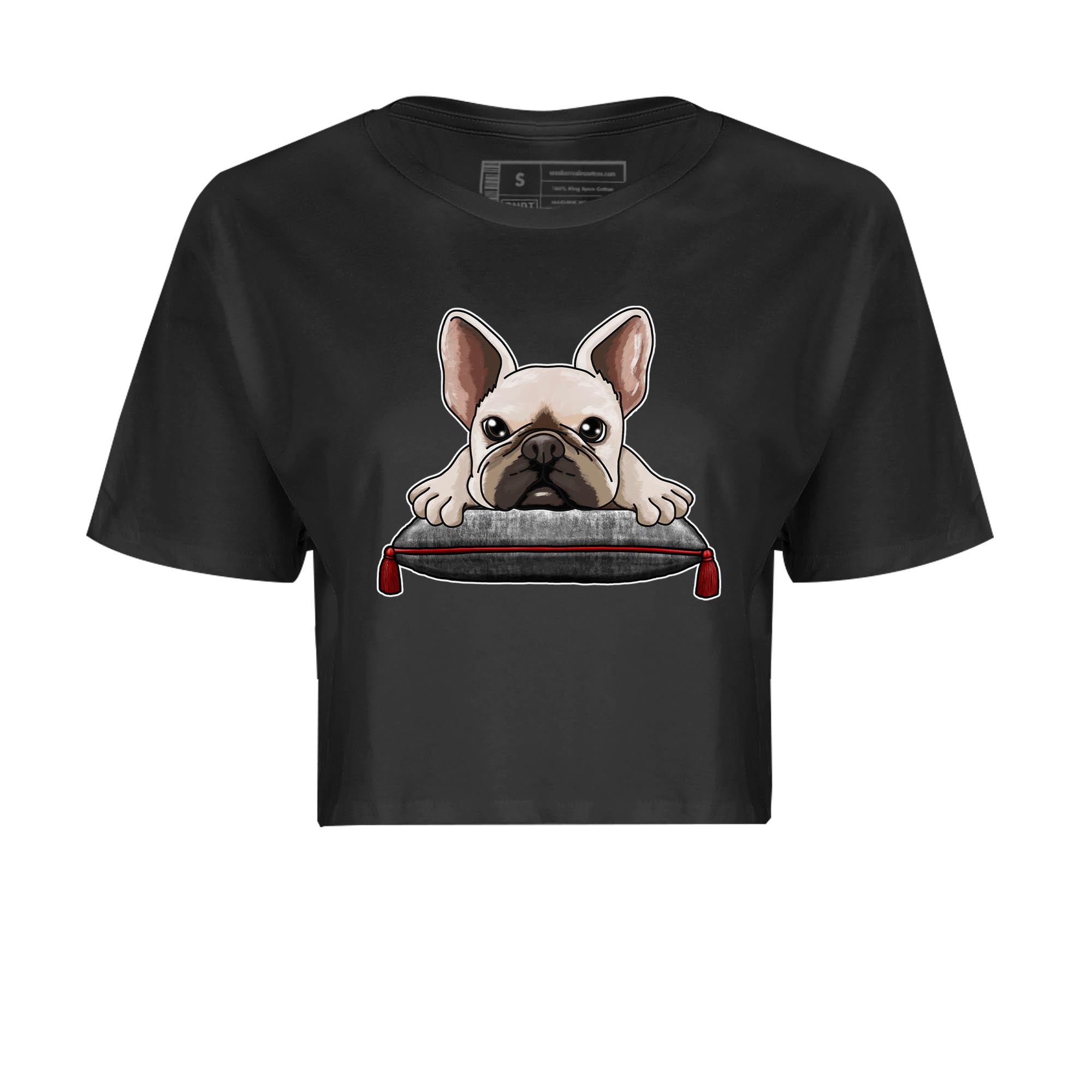 1s High OG Washed Heritage Sneaker Match Tees French Bulldog Streetwear Sneaker Shirt Air Jordan 1 Washed Heritage Sneaker Release Tees Women's Shirts Black 2