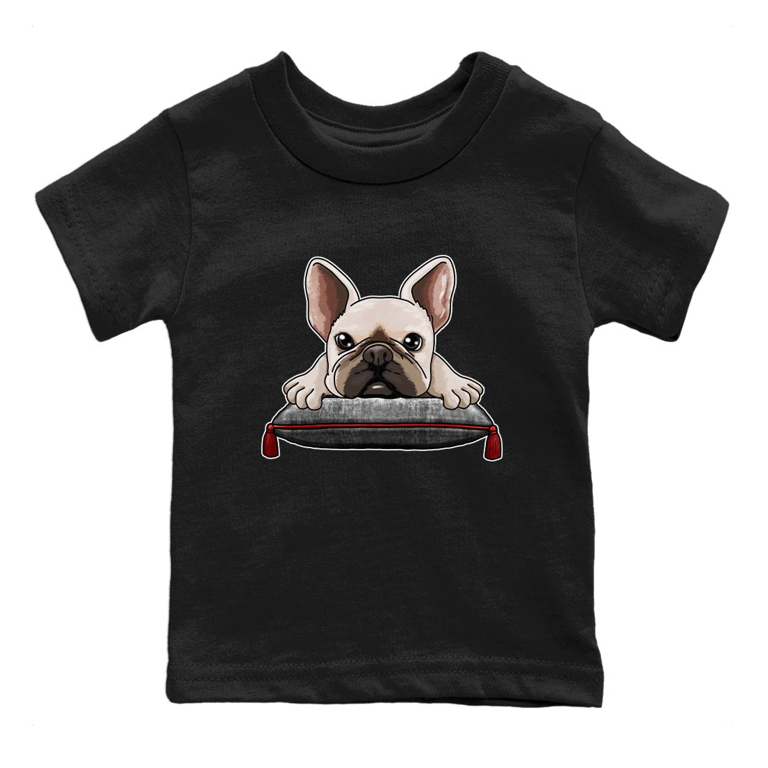 1s High OG Washed Heritage Sneaker Match Tees French Bulldog Streetwear Sneaker Shirt Air Jordan 1 Washed Heritage Sneaker Release Tees Kids Shirts Black 2