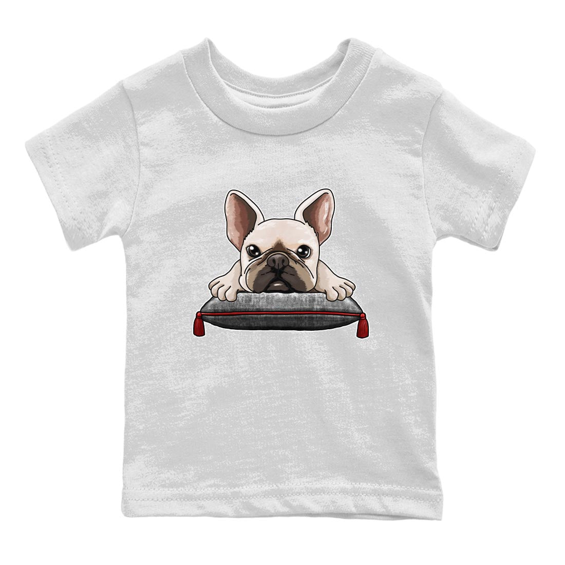 1s High OG Washed Heritage Sneaker Match Tees French Bulldog Streetwear Sneaker Shirt Air Jordan 1 Washed Heritage Sneaker Release Tees Kids Shirts White 2