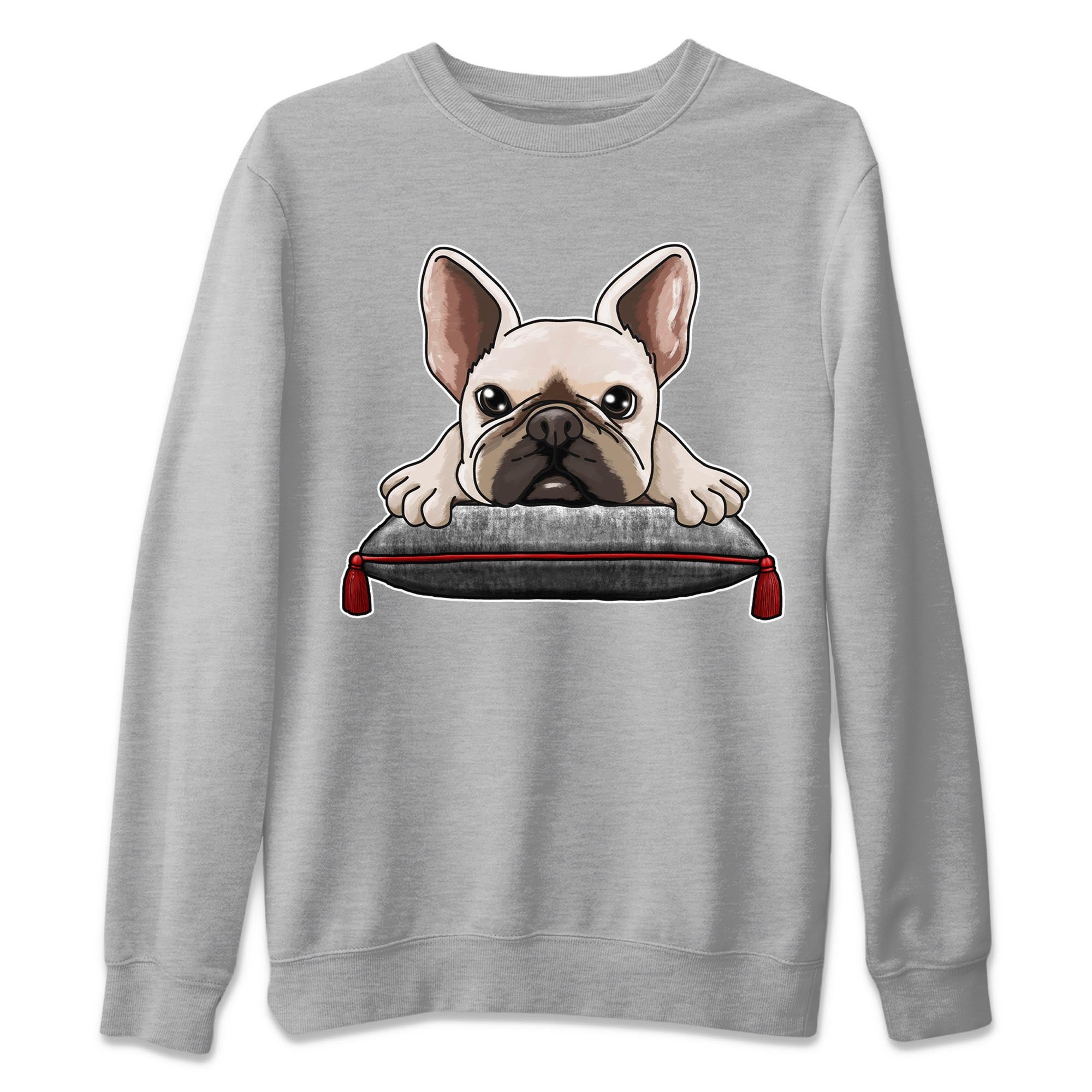 1s High OG Washed Heritage Sneaker Match Tees French Bulldog Streetwear Sneaker Shirt Air Jordan 1 Washed Heritage Sneaker Release Tees Unisex Shirts Heather Grey 2