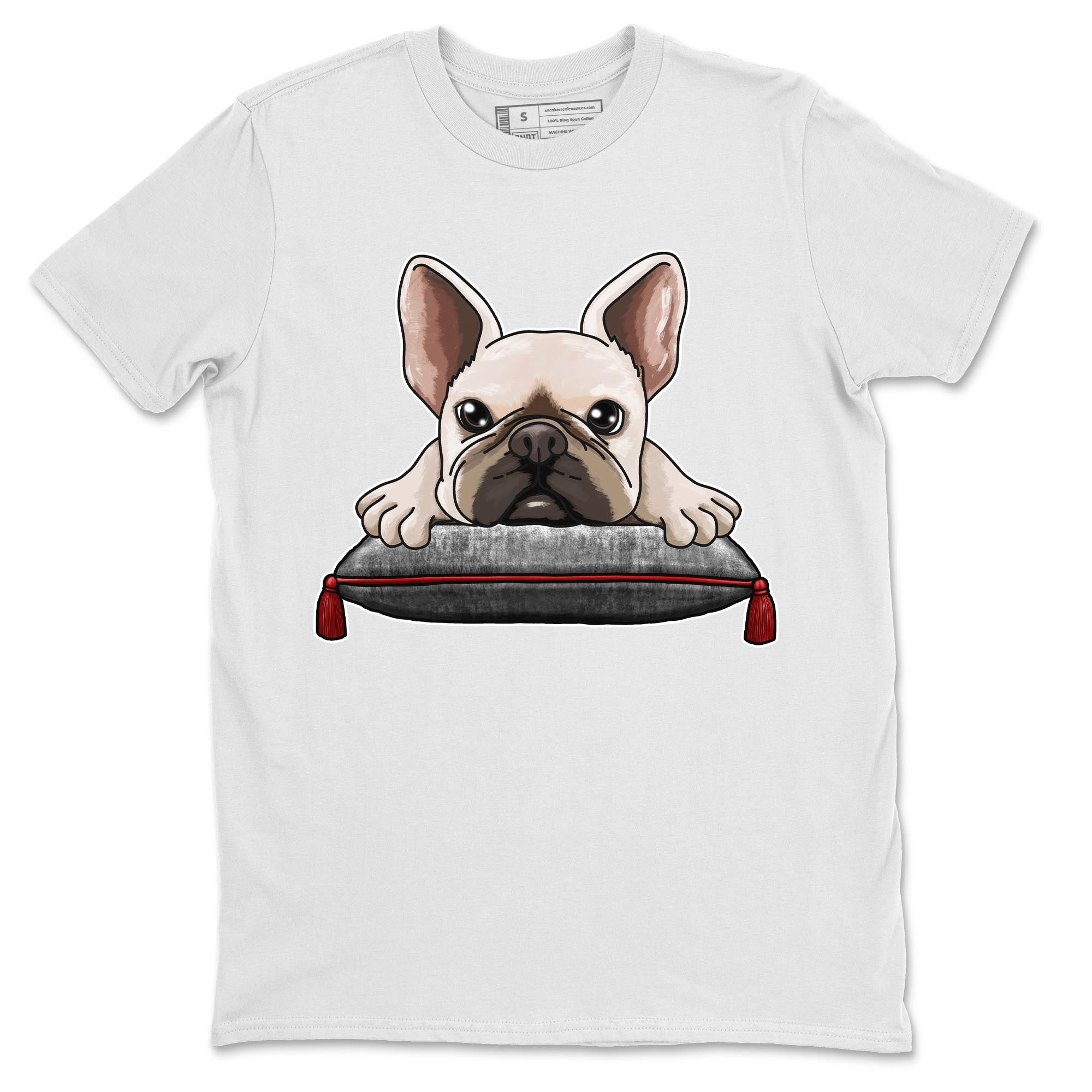 1s High OG Washed Heritage Sneaker Match Tees French Bulldog Streetwear Sneaker Shirt Air Jordan 1 Washed Heritage Sneaker Release Tees Unisex Shirts White 2
