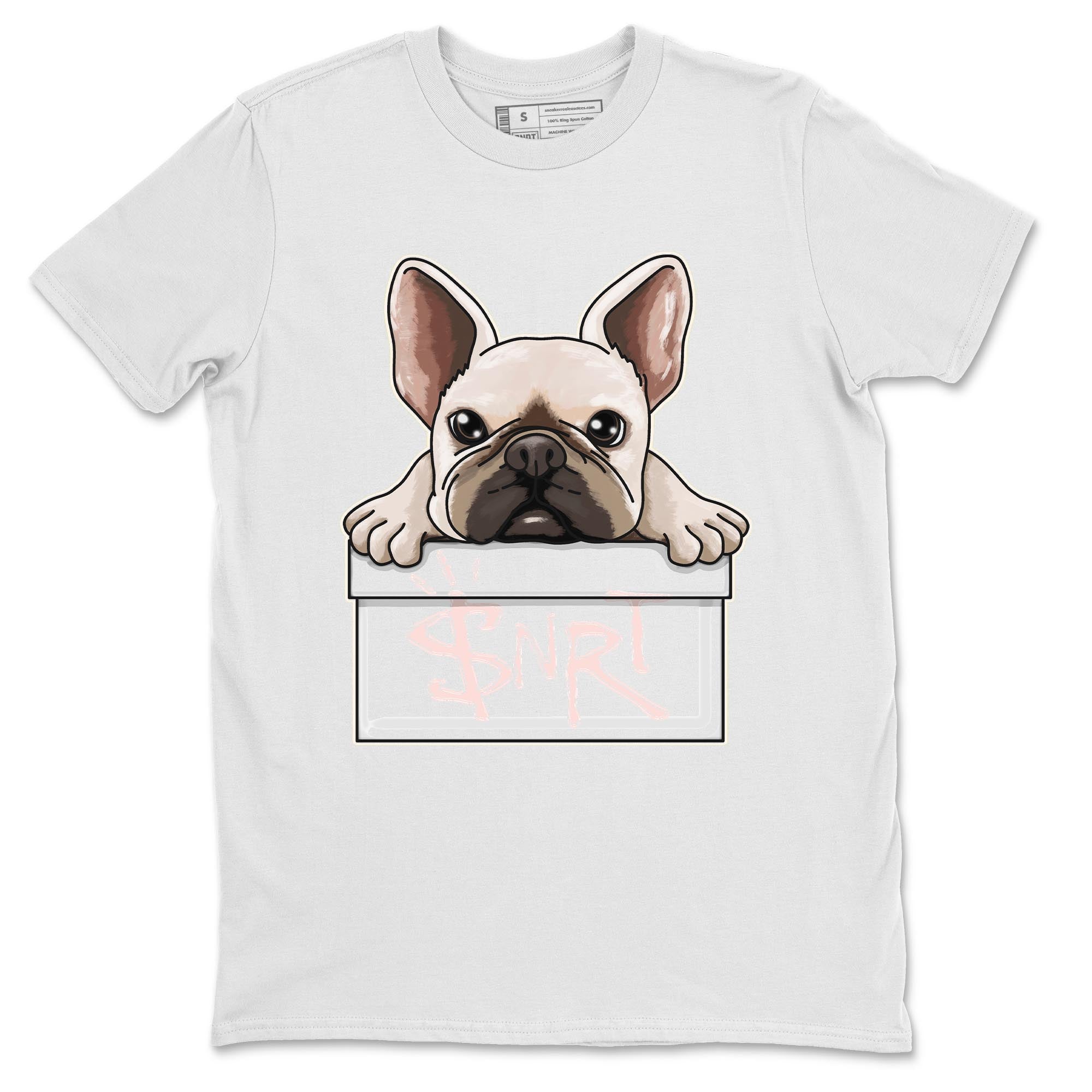 Air Jordan 1 Washed Pink Sneaker Match Tees French Bulldog Streetwear Sneaker Shirt AJ1 Washed Pink Sneaker Release Tees Unisex Shirts White 2