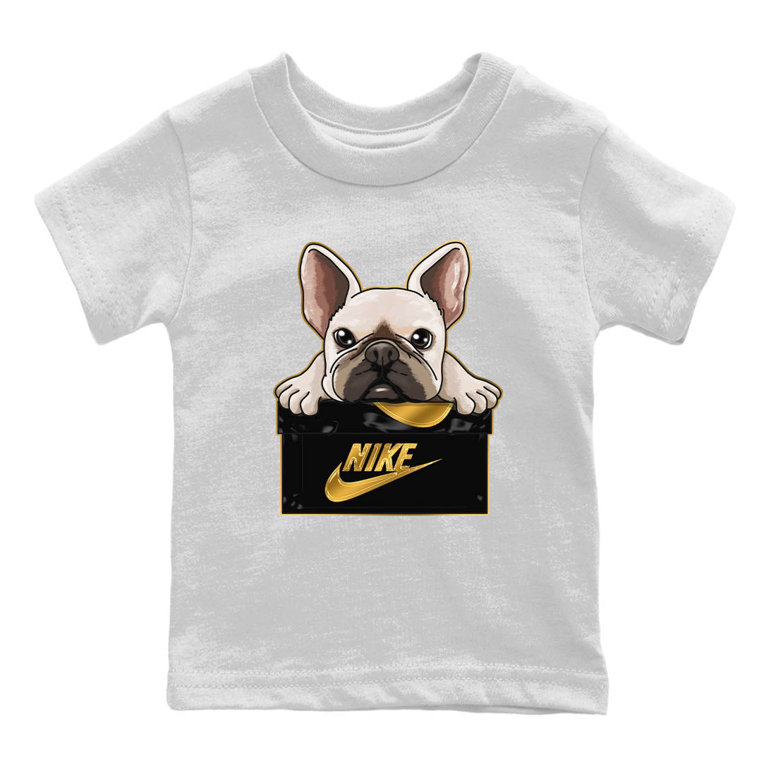 Jordan 12 Black Taxi Sneaker Matching T-Shirt French Bulldog Sneaker Tees Jordan 12 Black Taxi Sneaker Release Tees Kids Shirts