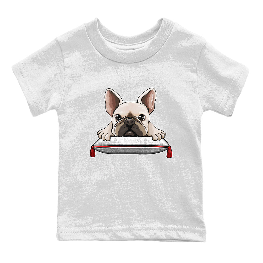 Jordan 12 Retro Cherry shirt to match jordans Varsity Red French Bulldog special sneaker matching tees 12s Cherry Drip Gear Zone Baby Toddler White 2 T-Shirt