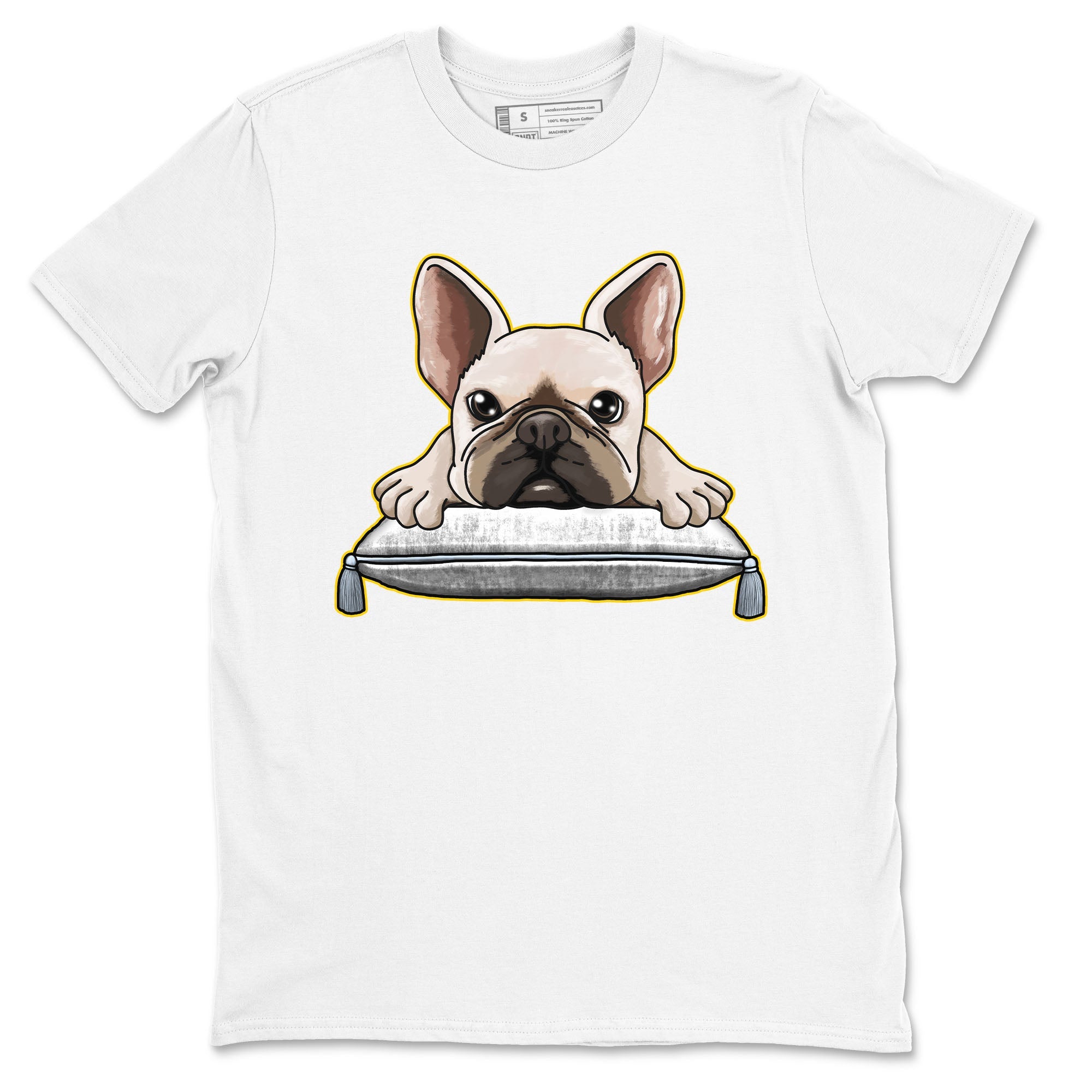 13s Blue Grey shirt to match jordans French Bulldog sneaker tees Air Jordan 13 Blue Grey Drip Gear Zone unisex cotton White 2 crew neck shirt