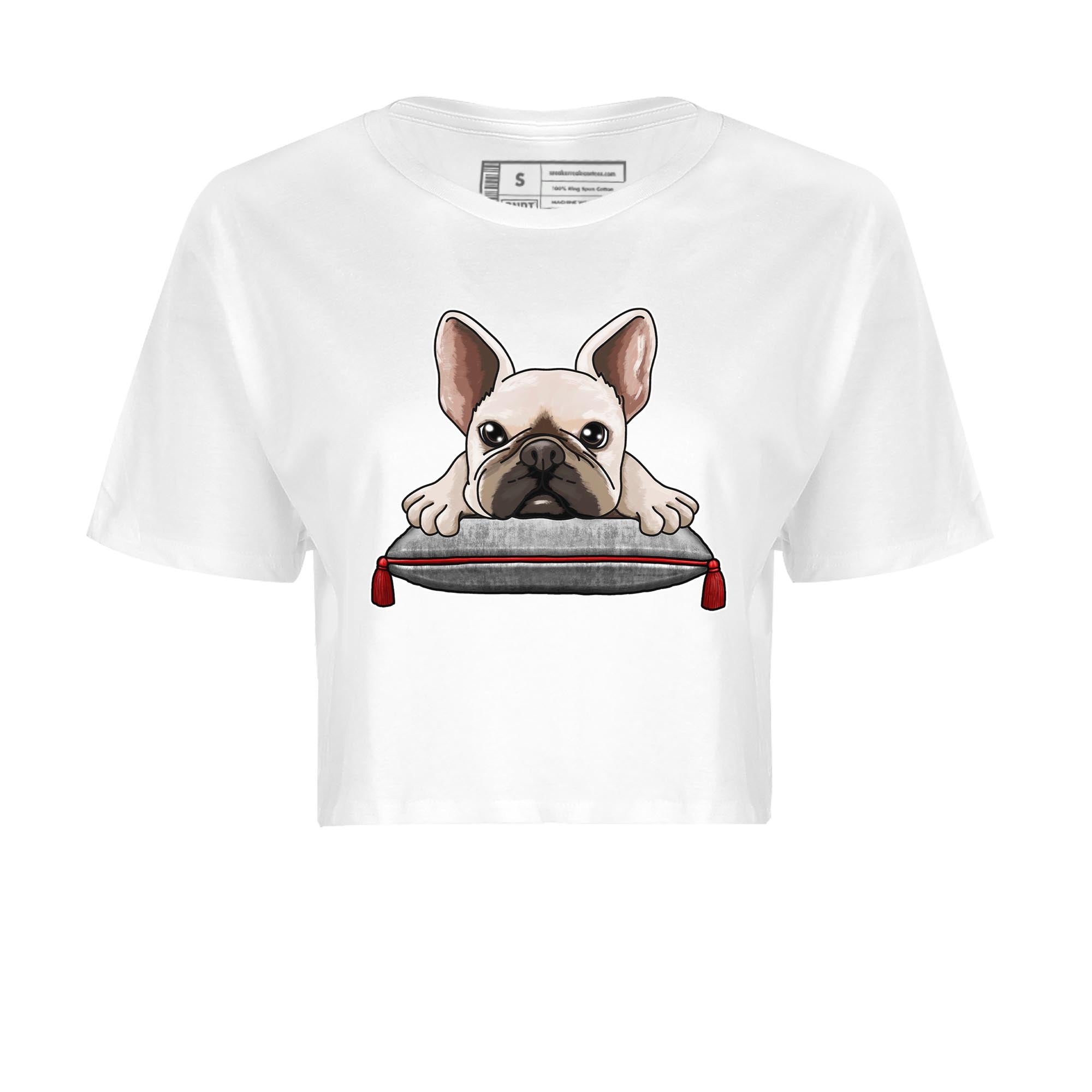 AJ13 Wolf Grey Sneaker Match Tees French Bulldog Streetwear Sneaker Shirt Air Jordan 13 Wolf Grey Drip Gear Zone Sneaker Matching Clothing Women's Shirts White 2