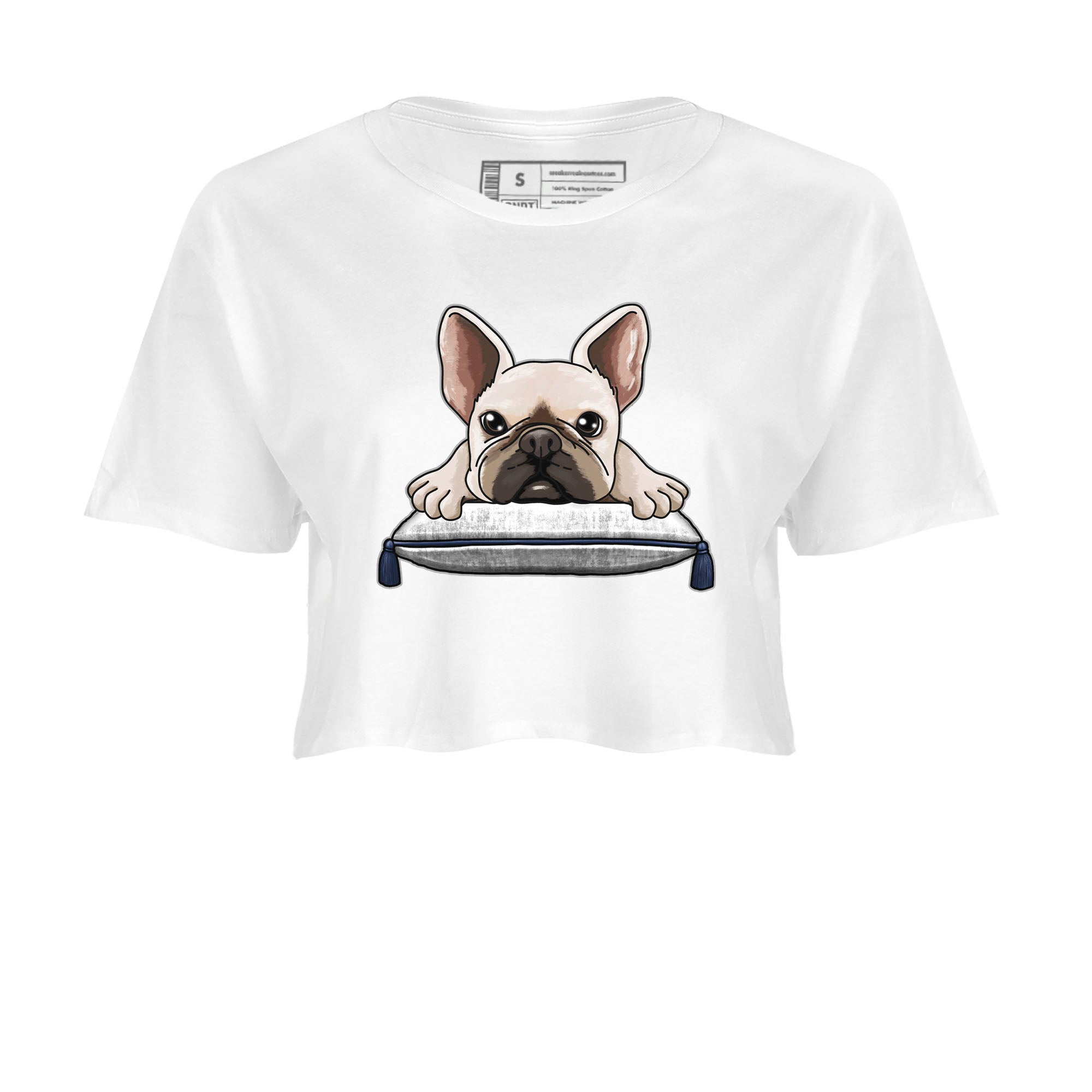 Air Jordan 3 Retro Midnight Navy shirt to match jordans French Bulldog sneaker shirt 3s Midnight Navy Drip Gear Zone White 2 crop shirt