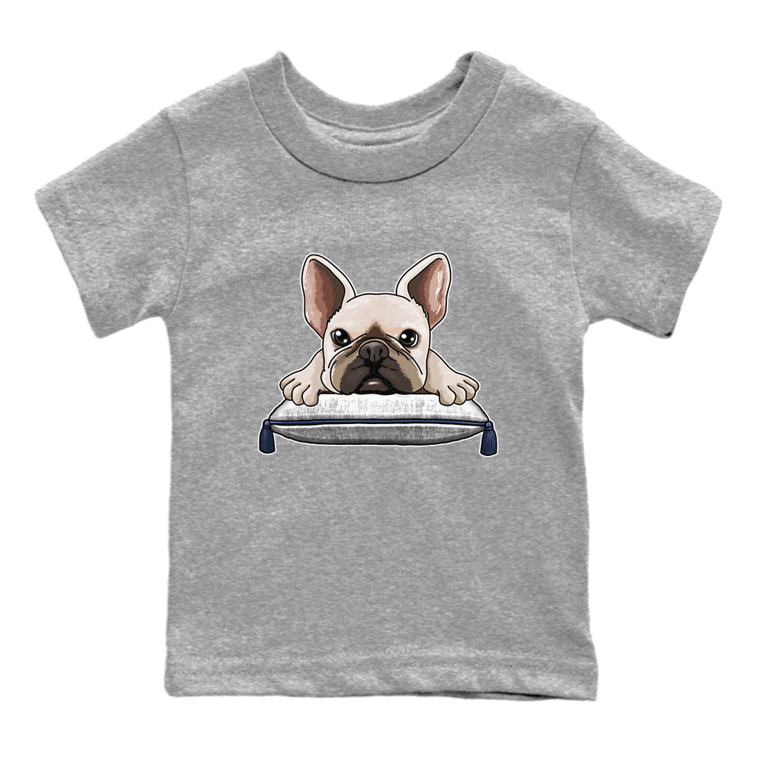 Air Jordan 3 Retro Midnight Navy shirt to match jordans French Bulldog sneaker shirt 3s Midnight Navy Drip Gear Zone baby toddler Heather Grey 2 cotton Shirt
