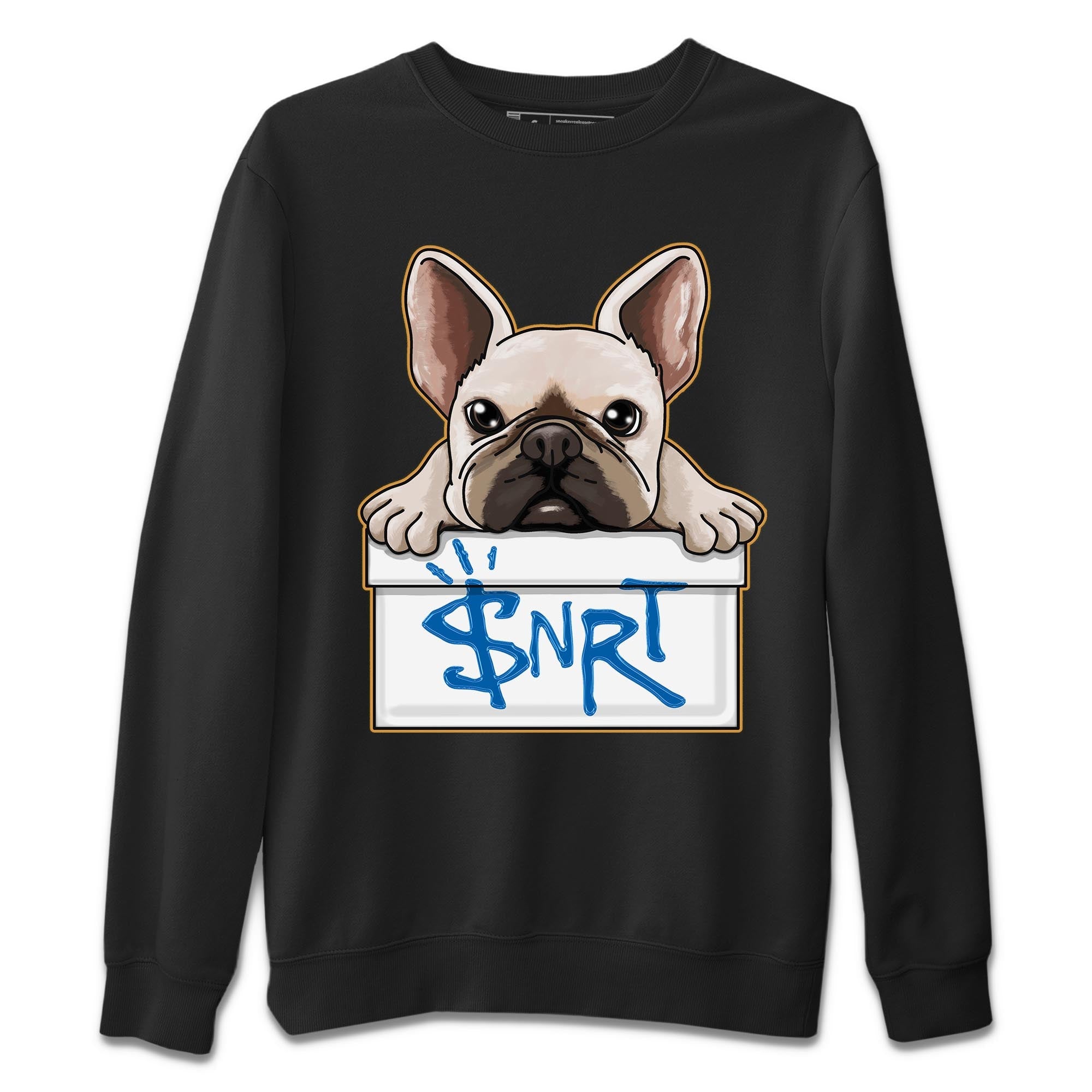 Air Jordan 3 Wizards Sneaker Match Tees French Bulldog Streetwear Sneaker Shirt Air Jordan 3 Wizards Sneaker Release Tees Unisex Shirts Black 2