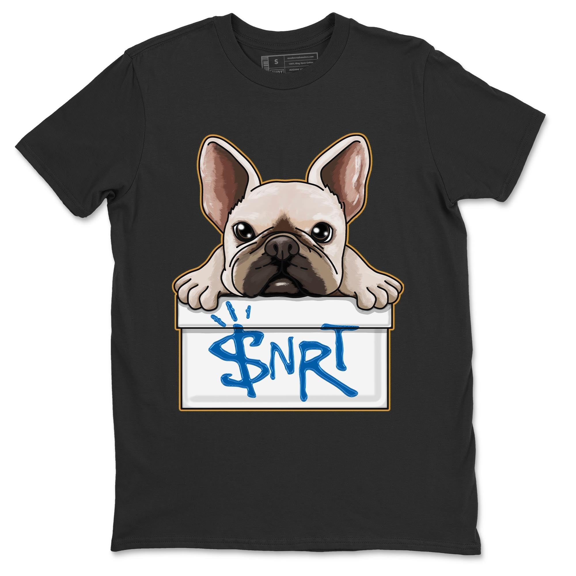 Air Jordan 3 Wizards Sneaker Match Tees French Bulldog Streetwear Sneaker Shirt Air Jordan 3 Wizards Sneaker Release Tees Unisex Shirts Black 2