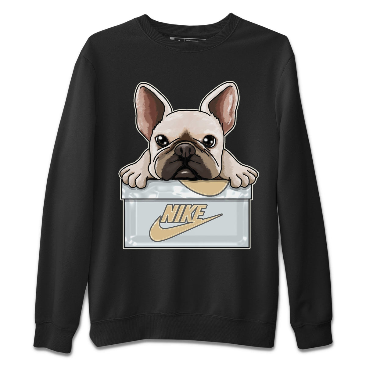 Jordan 4 Craft Sneaker Matching T-Shirt French Bulldog Sneaker Tees Jordan 4 Craft Sneaker Release Tees Crew Neck Tees