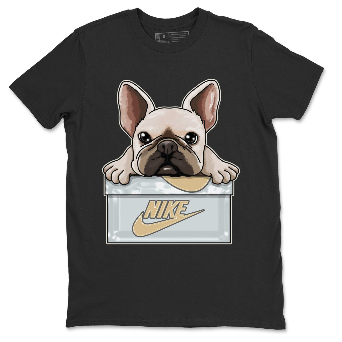 Jordan 4 Craft Sneaker Matching T-Shirt French Bulldog Sneaker Tees Jordan 4 Craft Sneaker Release Tees Crew Neck Tees