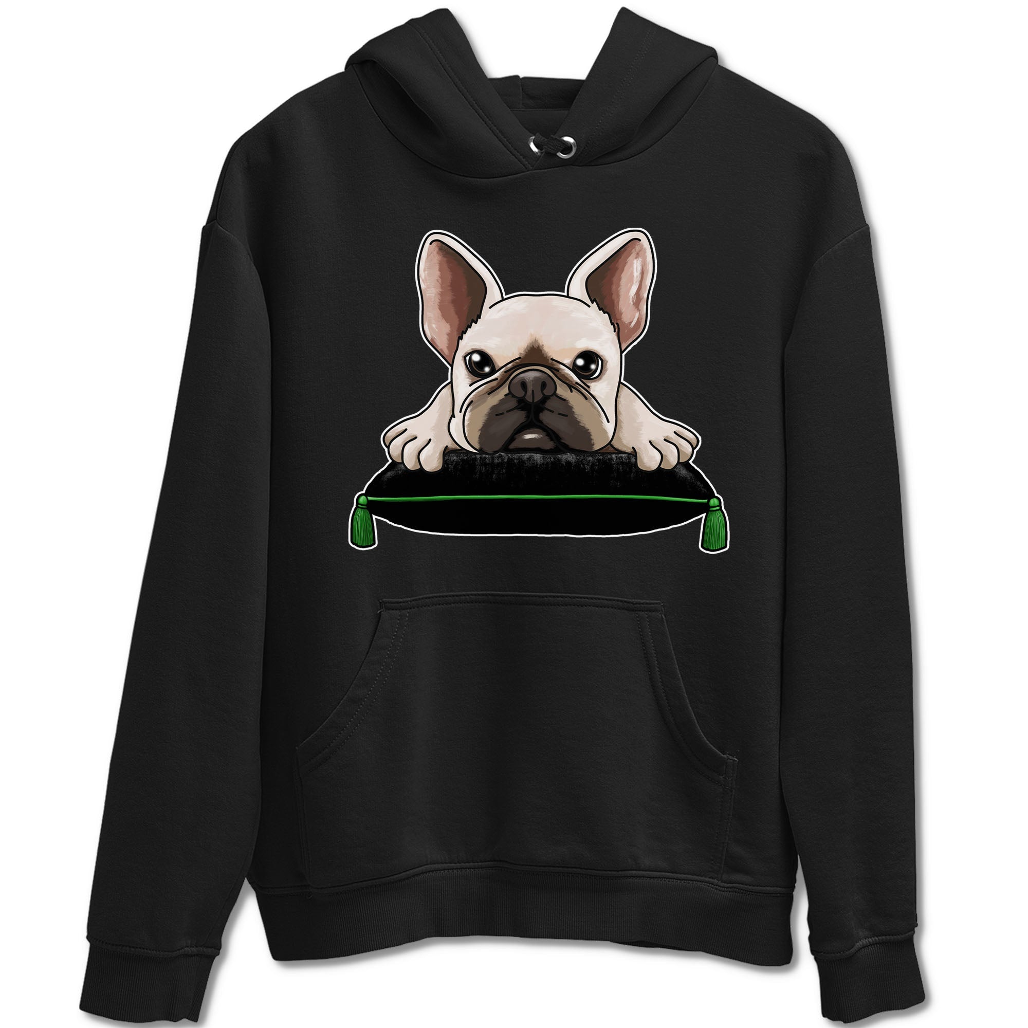 5s Lucky Green shirt to match jordans French Bulldog sneaker tees Air Jordan 5 Lucky Green Drip Gear Zone unisex cotton Black 2 crew neck shirt