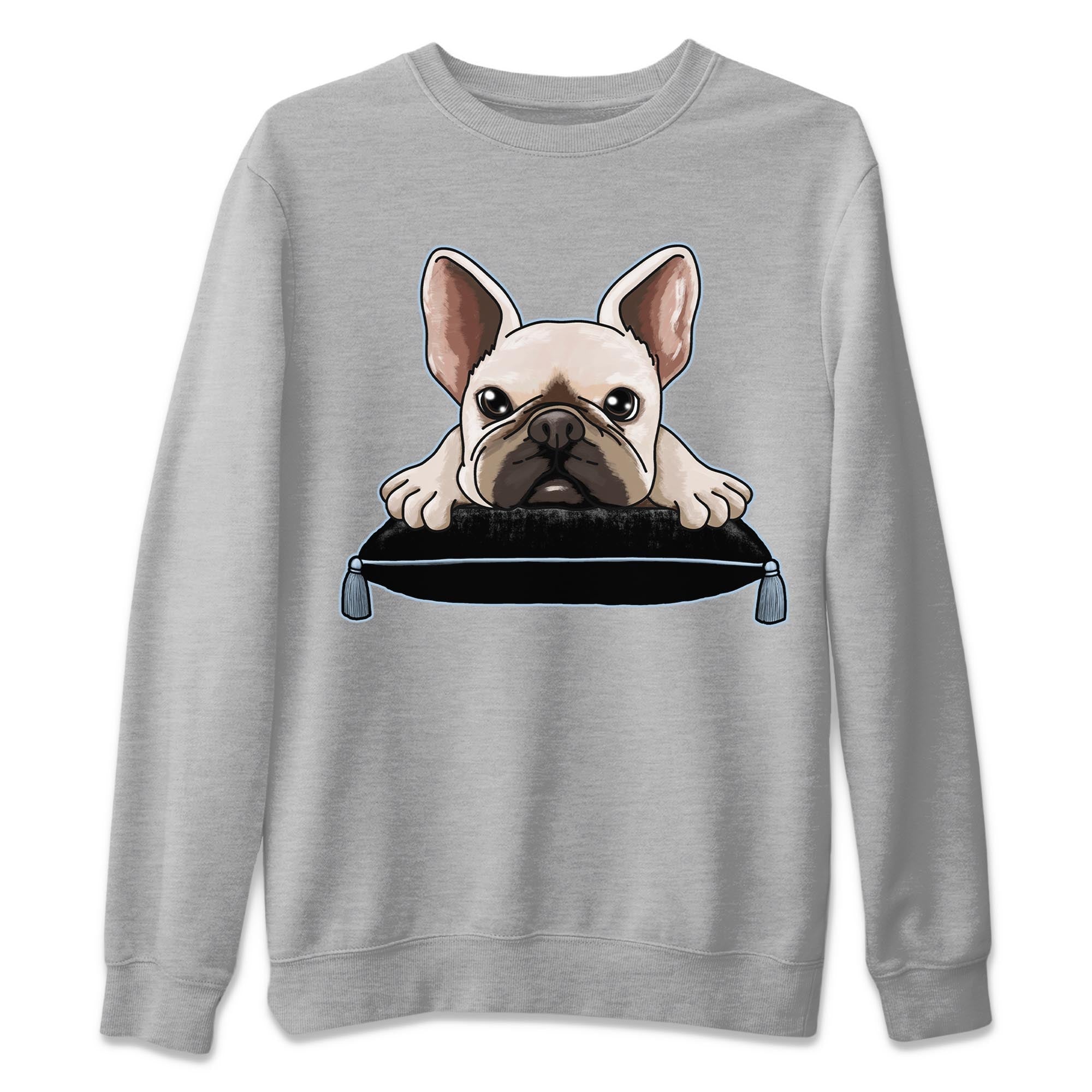 Air Jordan 7 Chambray shirt to match jordans French Bulldog Streetwear Sneaker Shirt AJ7 Chambray Drip Gear Zone Sneaker Matching Clothing Unisex Heather Grey 2 T-Shirt