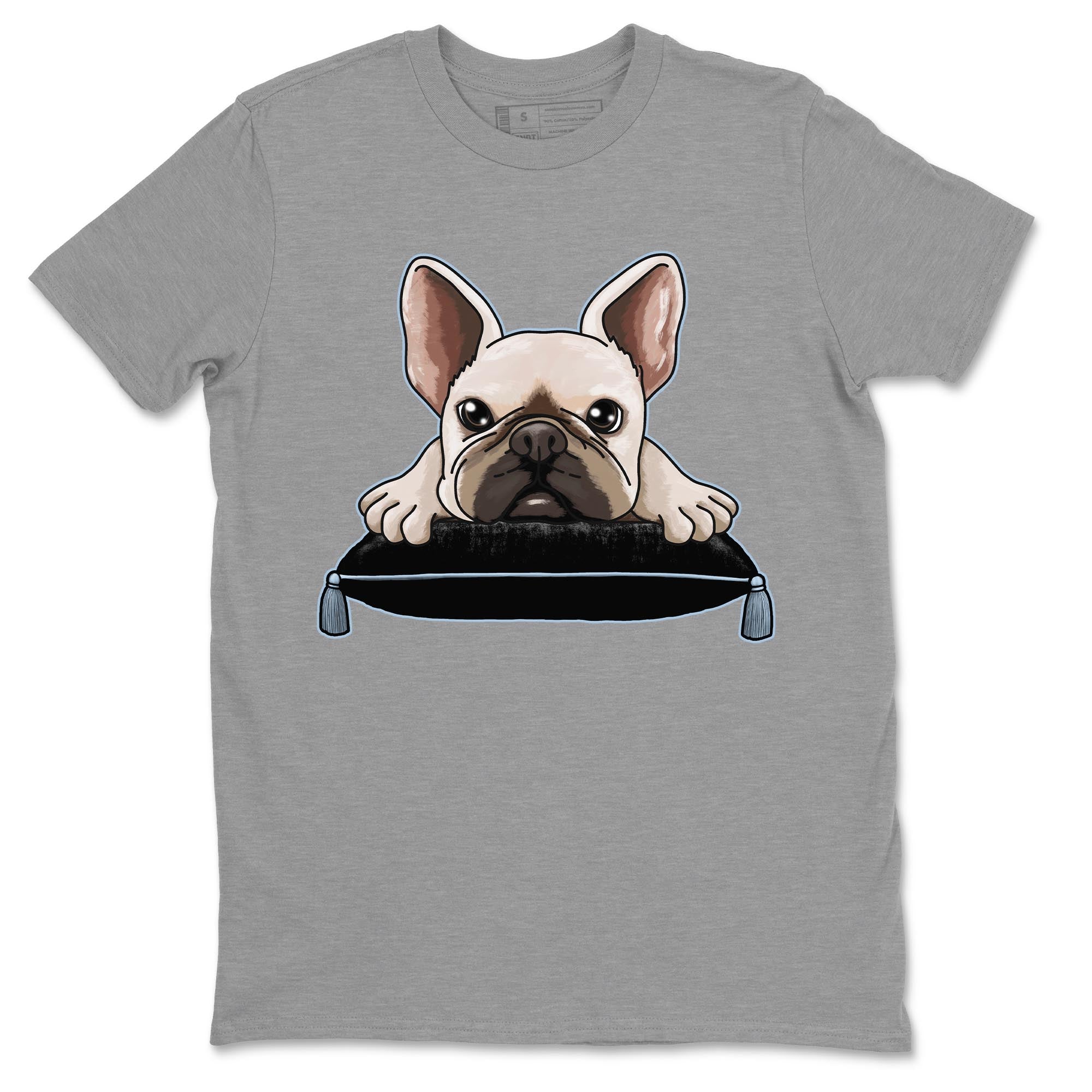 Air Jordan 7 Chambray shirt to match jordans French Bulldog Streetwear Sneaker Shirt AJ7 Chambray Drip Gear Zone Sneaker Matching Clothing Unisex Heather Grey 2 T-Shirt