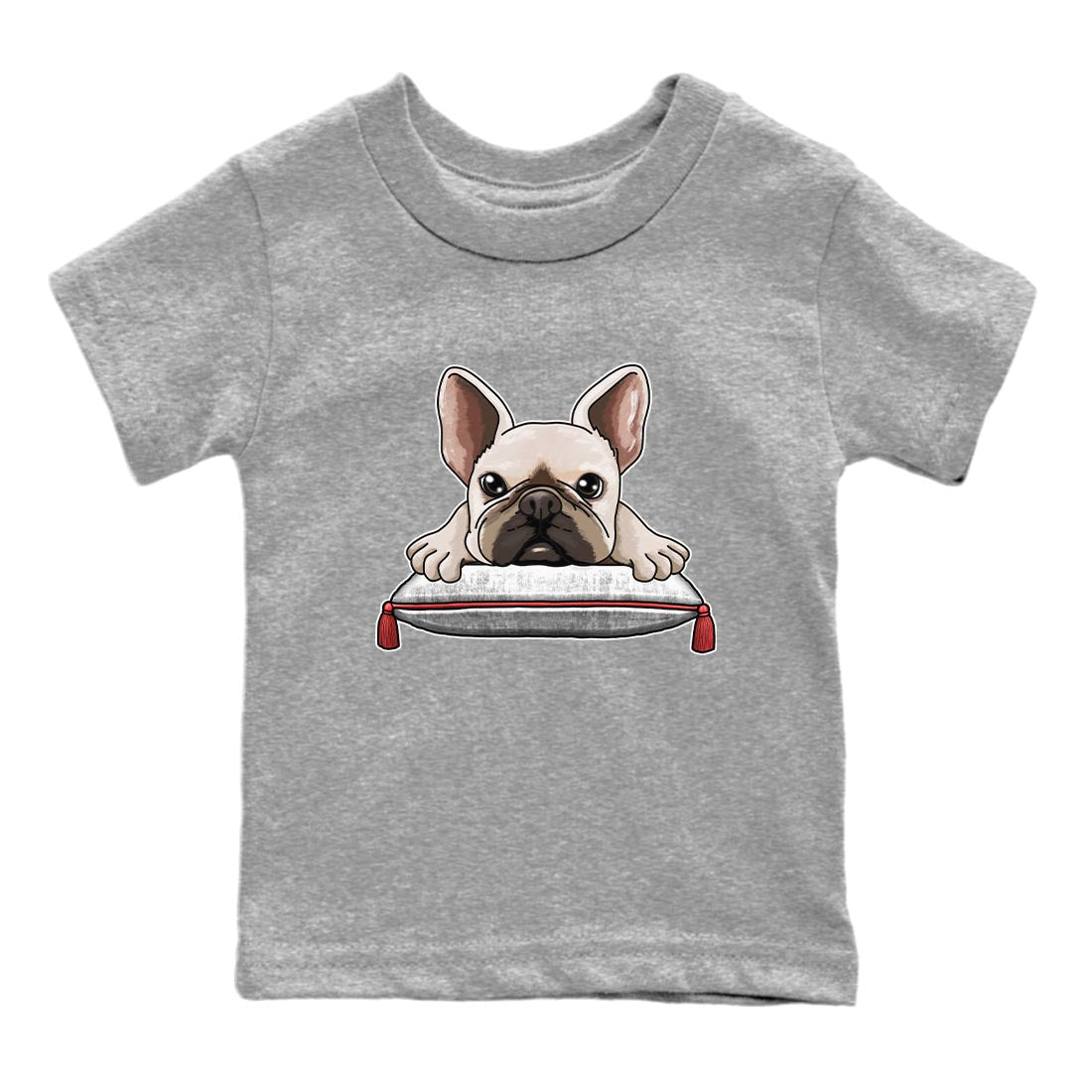 Air Jordan 7 White Infrared shirt to match jordans French Bulldog Streetwear Sneaker Shirt White Infrared 7s Drip Gear Zone Sneaker Matching Clothing Baby Toddler Heather Grey 2 T-Shirt