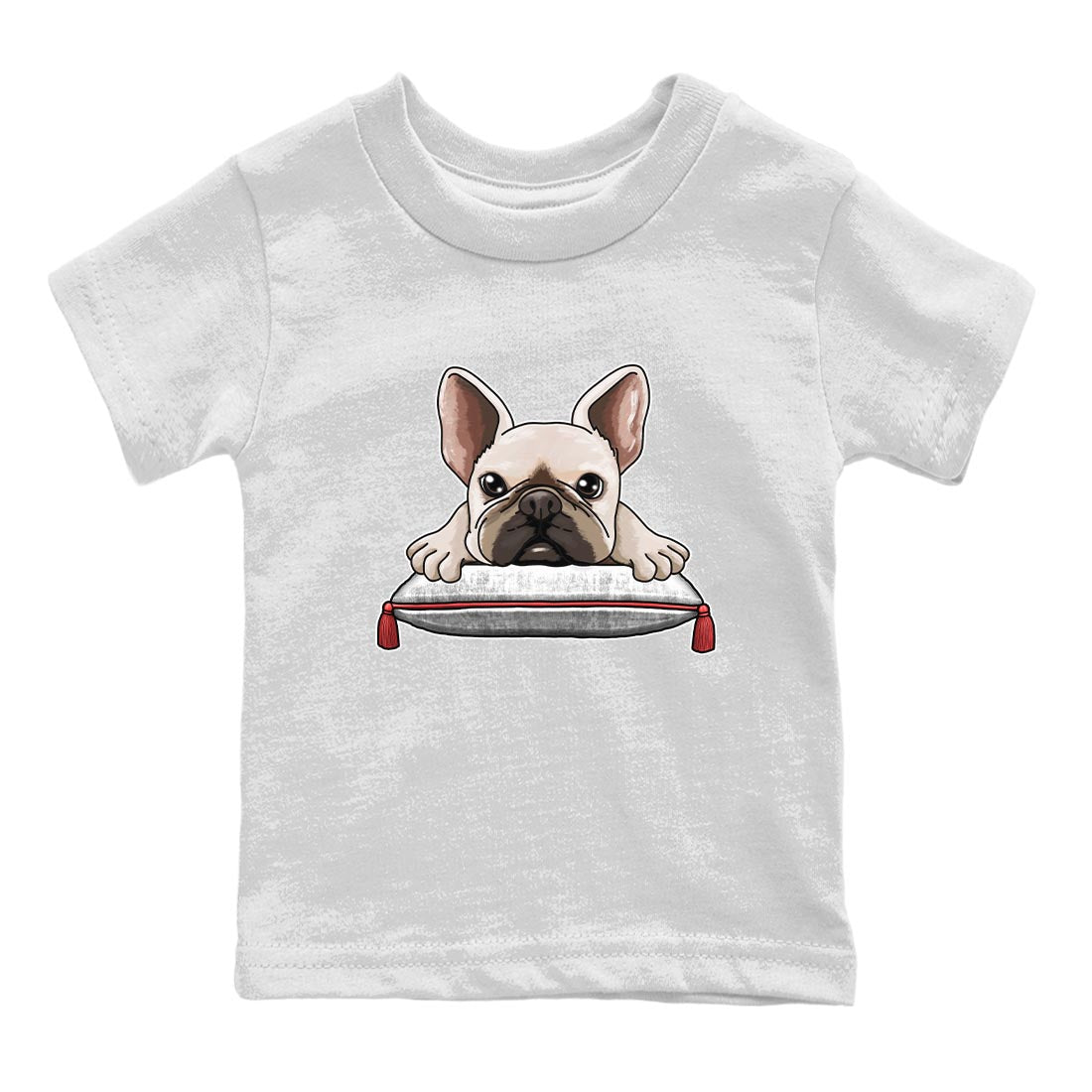 Air Jordan 7 White Infrared shirt to match jordans French Bulldog Streetwear Sneaker Shirt White Infrared 7s Drip Gear Zone Sneaker Matching Clothing Baby Toddler White 2 T-Shirt