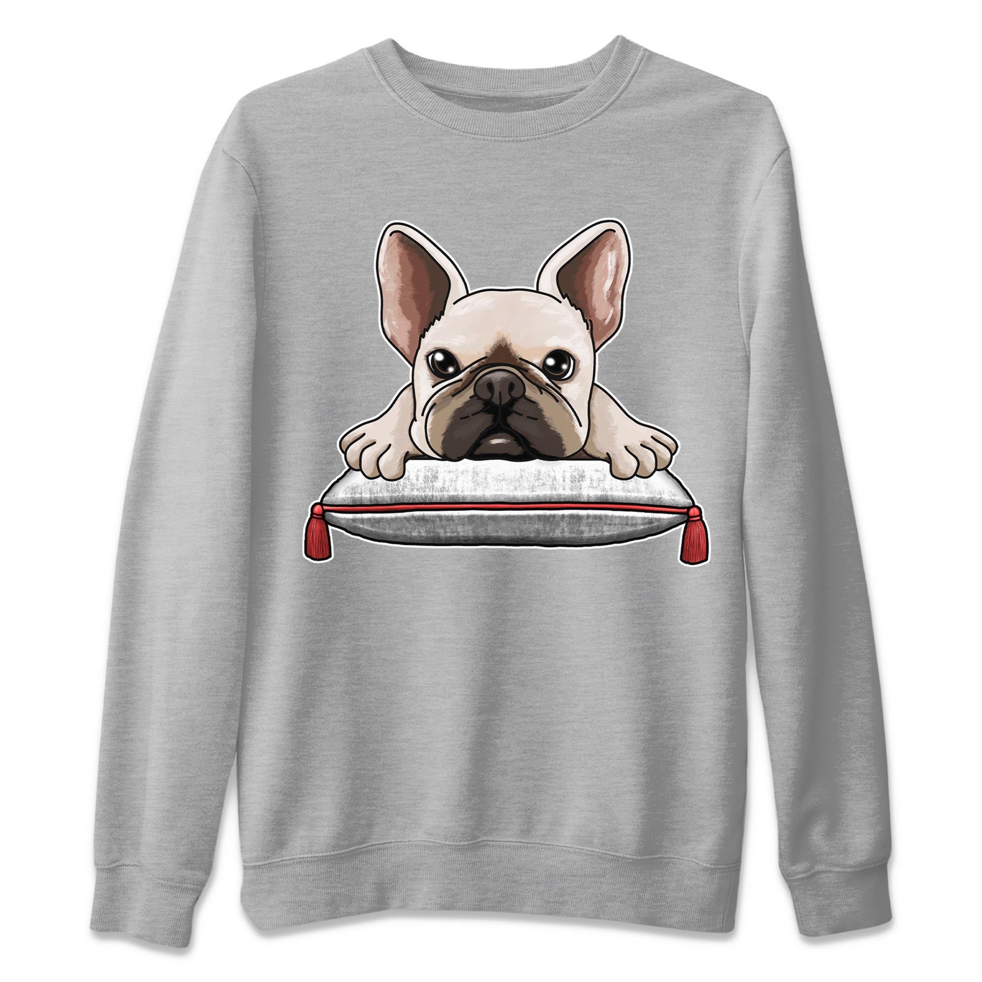 Air Jordan 7 White Infrared shirt to match jordans French Bulldog Streetwear Sneaker Shirt White Infrared 7s Drip Gear Zone Sneaker Matching Clothing Unisex Heather Grey 2 T-Shirt