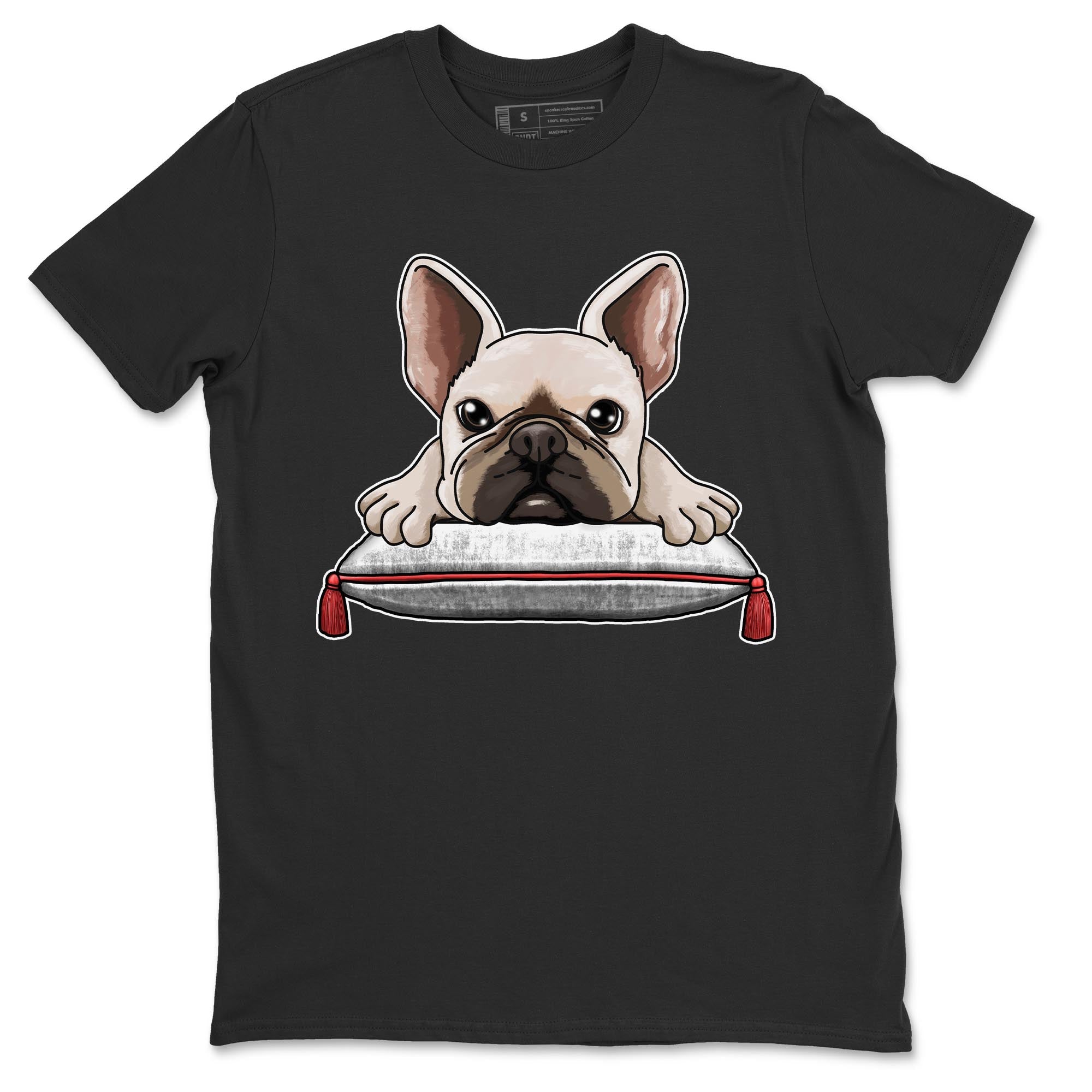 Air Jordan 7 White Infrared shirt to match jordans French Bulldog Streetwear Sneaker Shirt White Infrared 7s Drip Gear Zone Sneaker Matching Clothing Unisex Black 2 T-Shirt