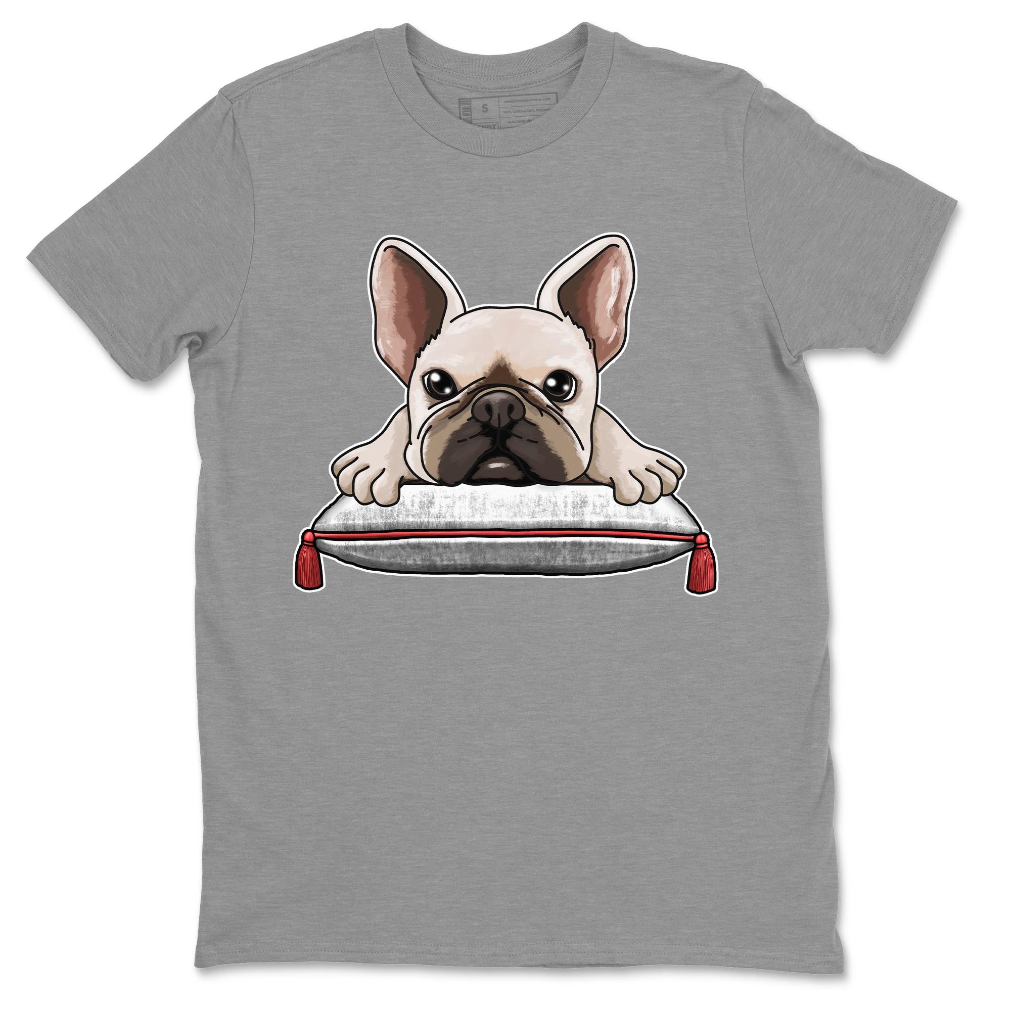 Air Jordan 7 White Infrared shirt to match jordans French Bulldog Streetwear Sneaker Shirt White Infrared 7s Drip Gear Zone Sneaker Matching Clothing Unisex Heather Grey 2 T-Shirt