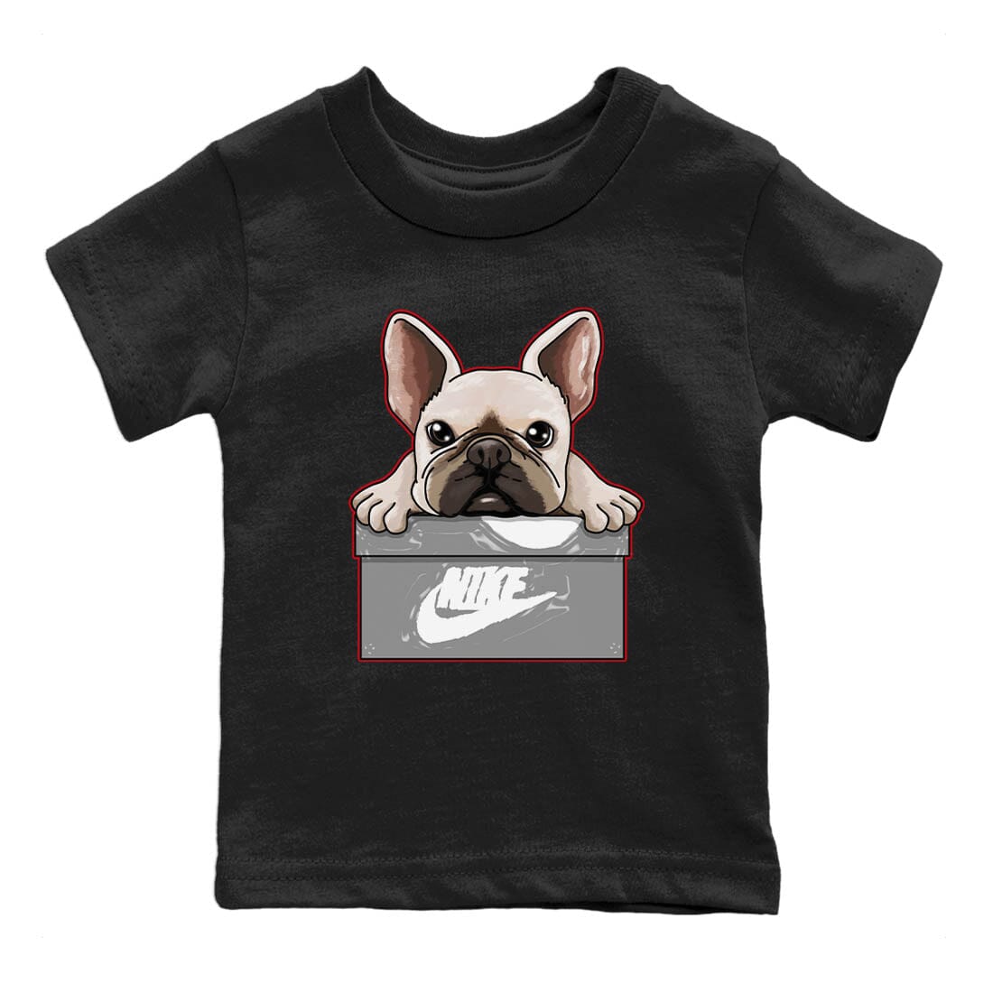 Jordan 9 Fire Red Shirt To Match Jordans French Bulldog Sneaker Tees Jordan 9 Fire Red Drip Gear Zone Sneaker Matching Clothing Kids Shirts