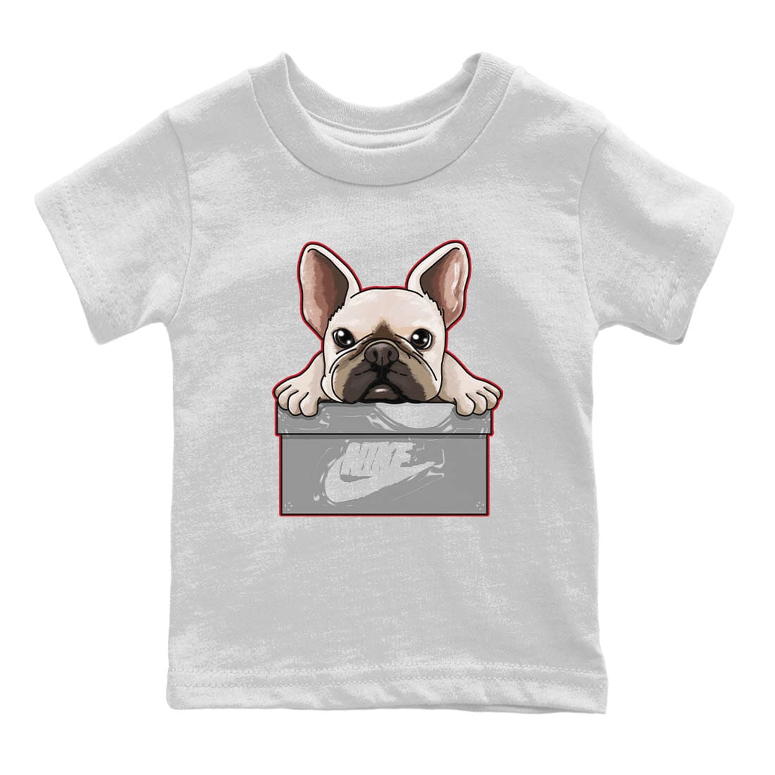 Jordan 9 Fire Red Shirt To Match Jordans French Bulldog Sneaker Tees Jordan 9 Fire Red Drip Gear Zone Sneaker Matching Clothing Kids Shirts