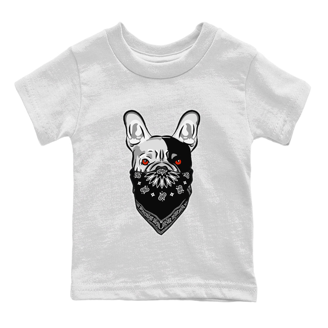 Air Jordan 13 Black Flint Sneaker Match Tees French Bulldog Bandana Streetwear Sneaker Shirt Air Jordan 13 Retro Black Flint Tee Kids Shirts White 2